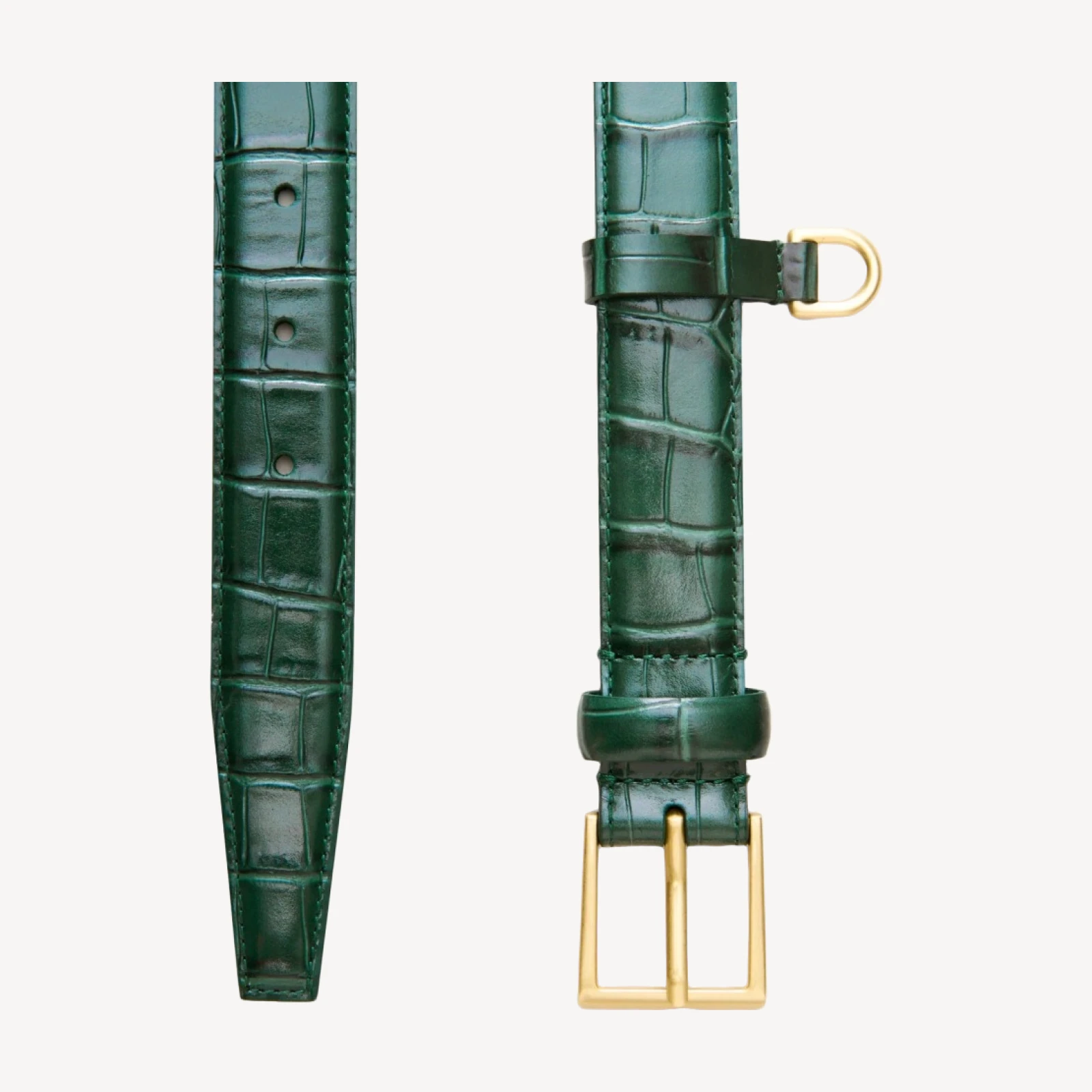 Berkeley belt in croc-embossed leather