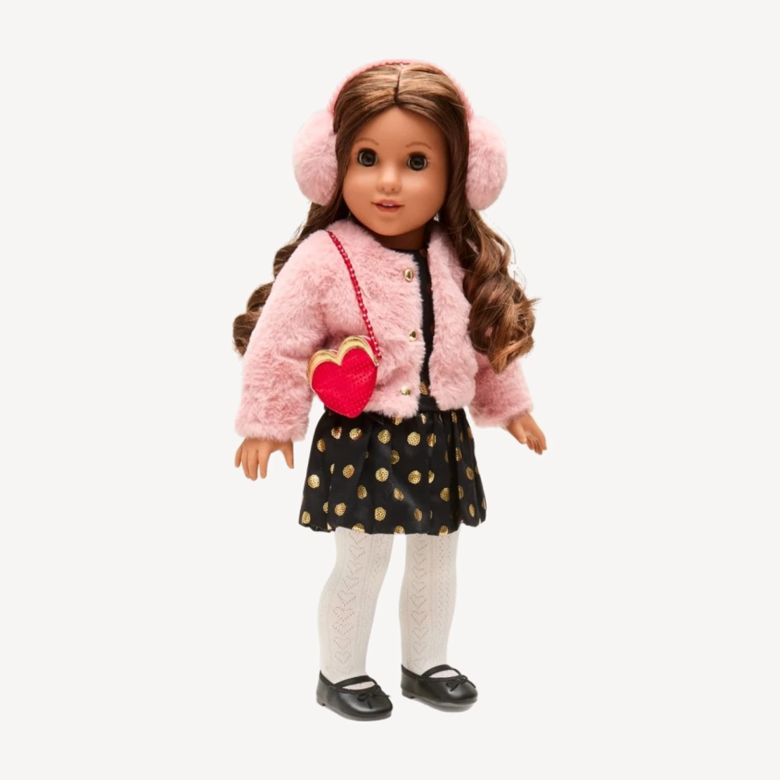 American Girl® x J.Crew embellished heart purse and accessories set for 18" dolls