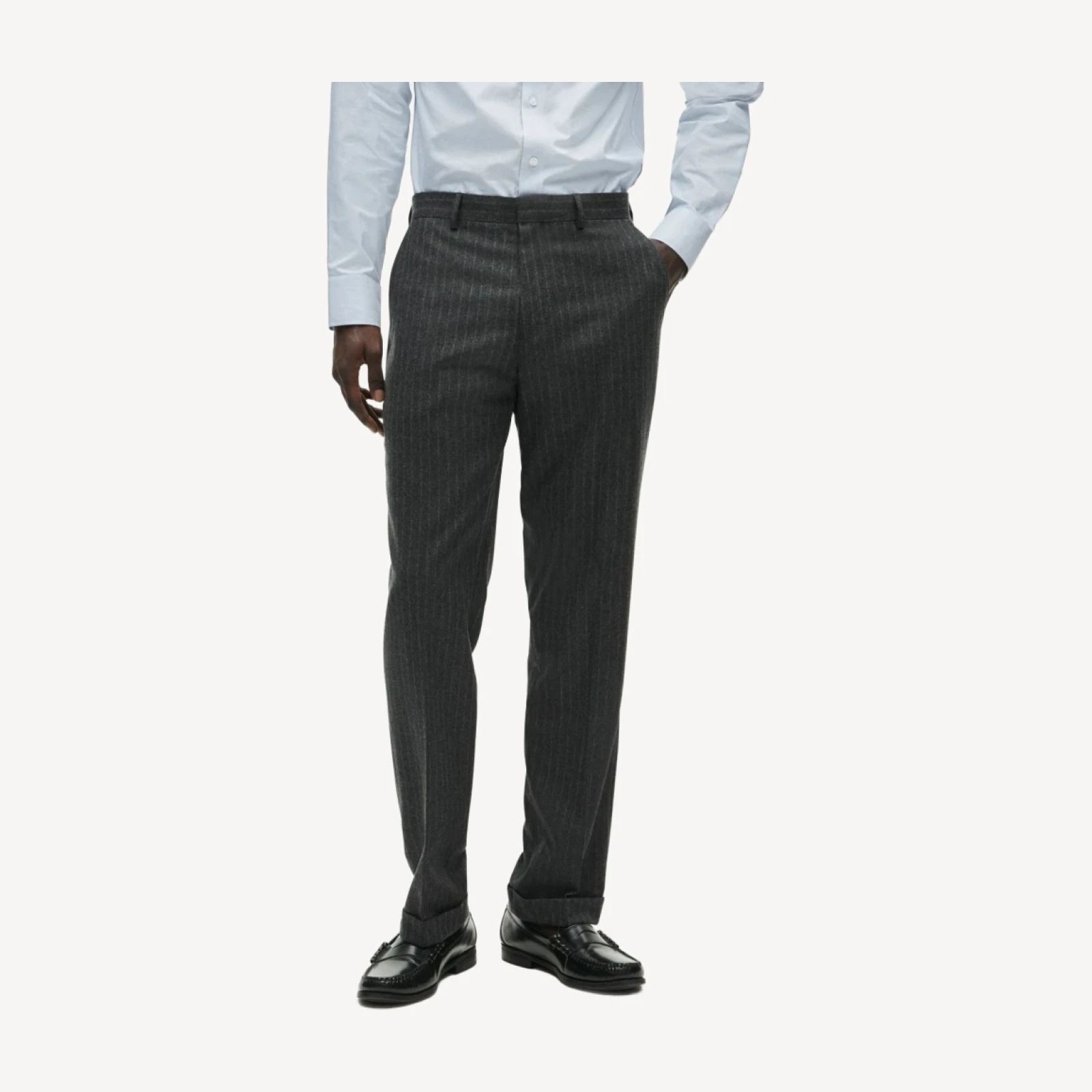 Crosby Classic-fit suit pant in Italian wool flannel