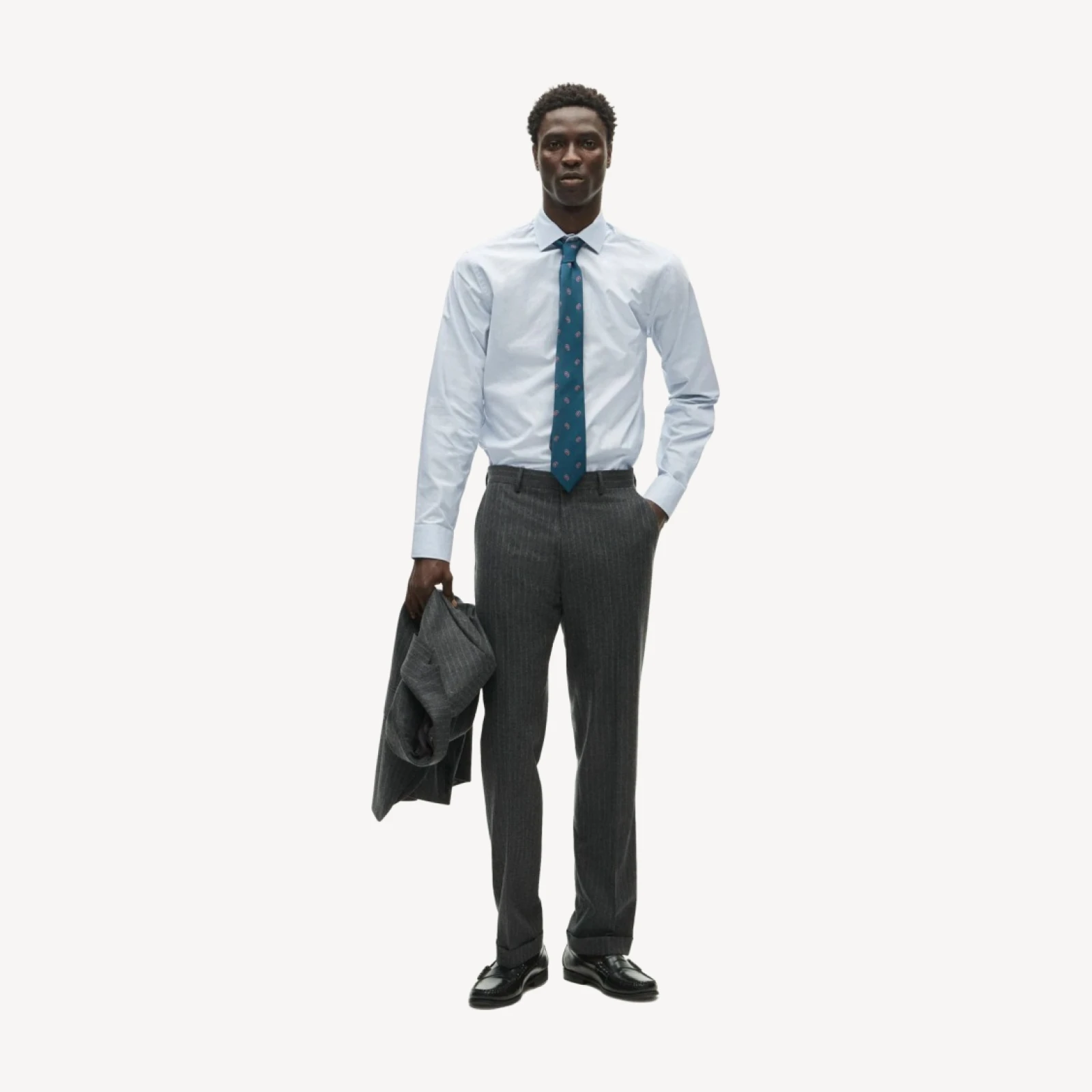 Crosby Classic-fit suit pant in Italian wool flannel