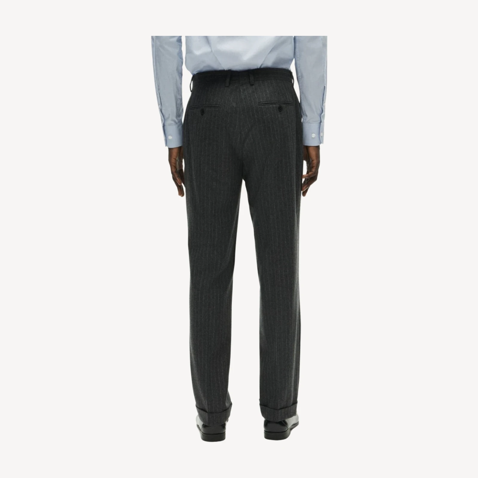 Crosby Classic-fit suit pant in Italian wool flannel