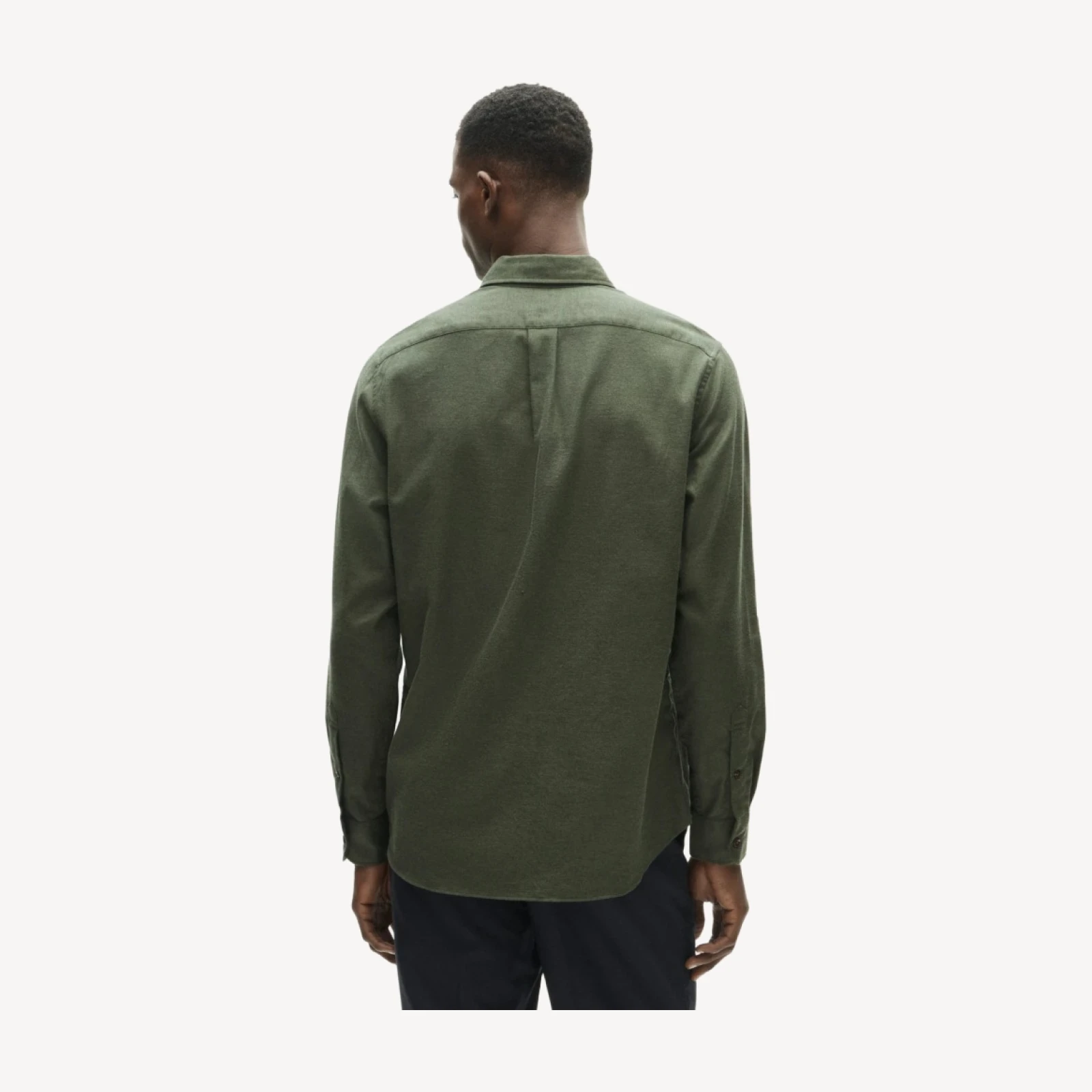 Madison cotton-blend twill shirt