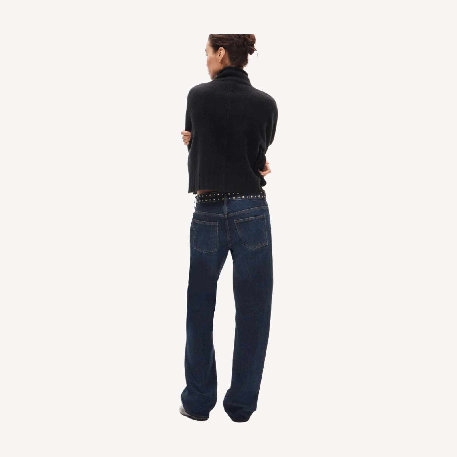 Embellished lowrider jean