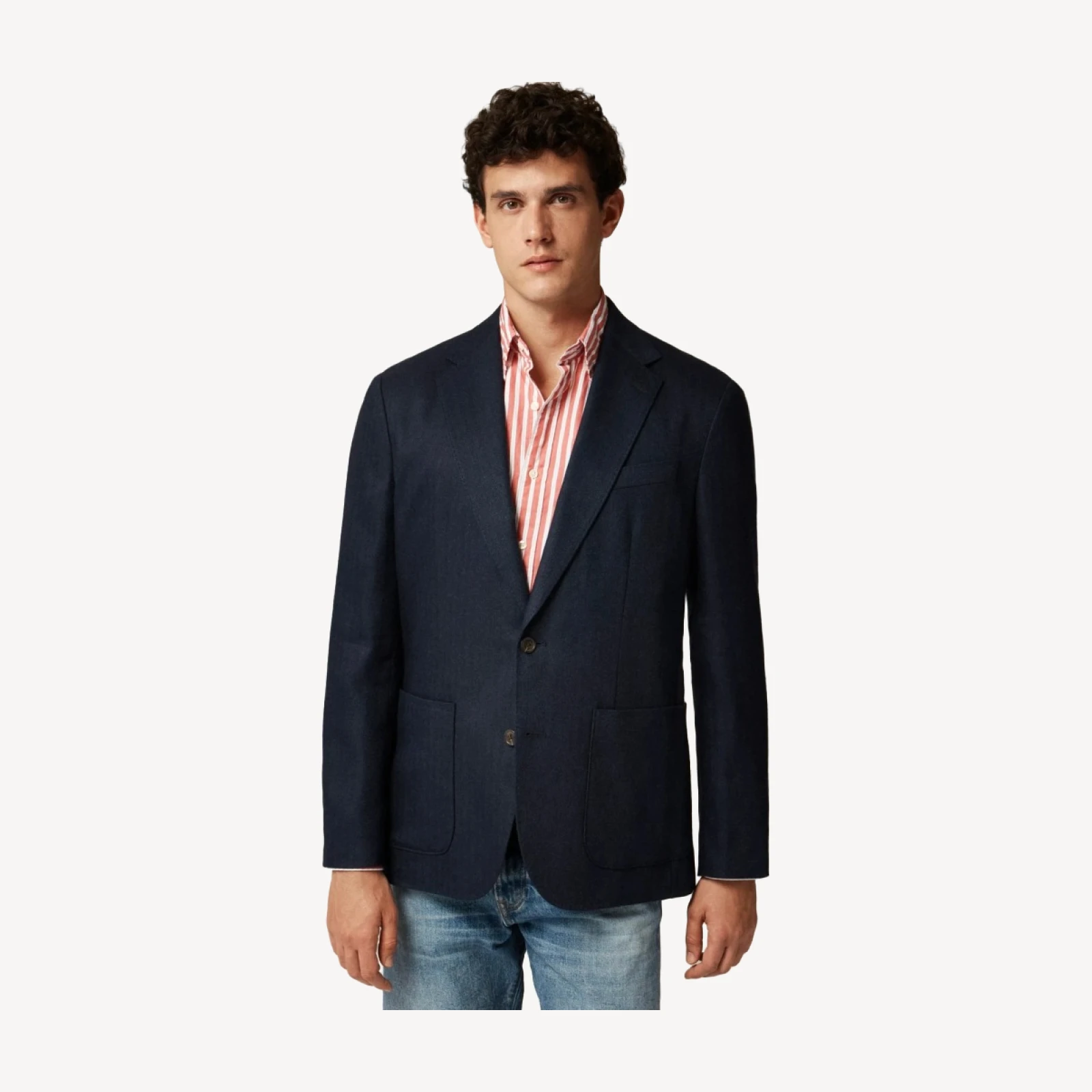 Crosby Classic-fit blazer in Irish linen-wool blend