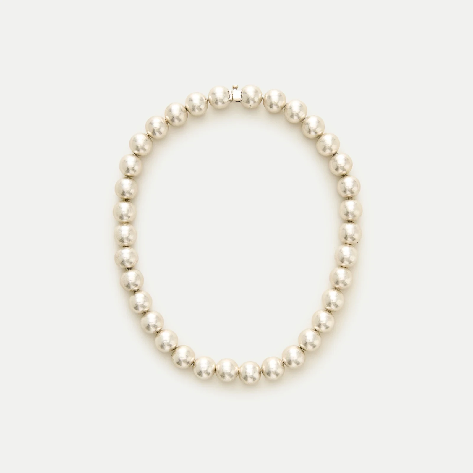 Metallic beaded chunky necklace