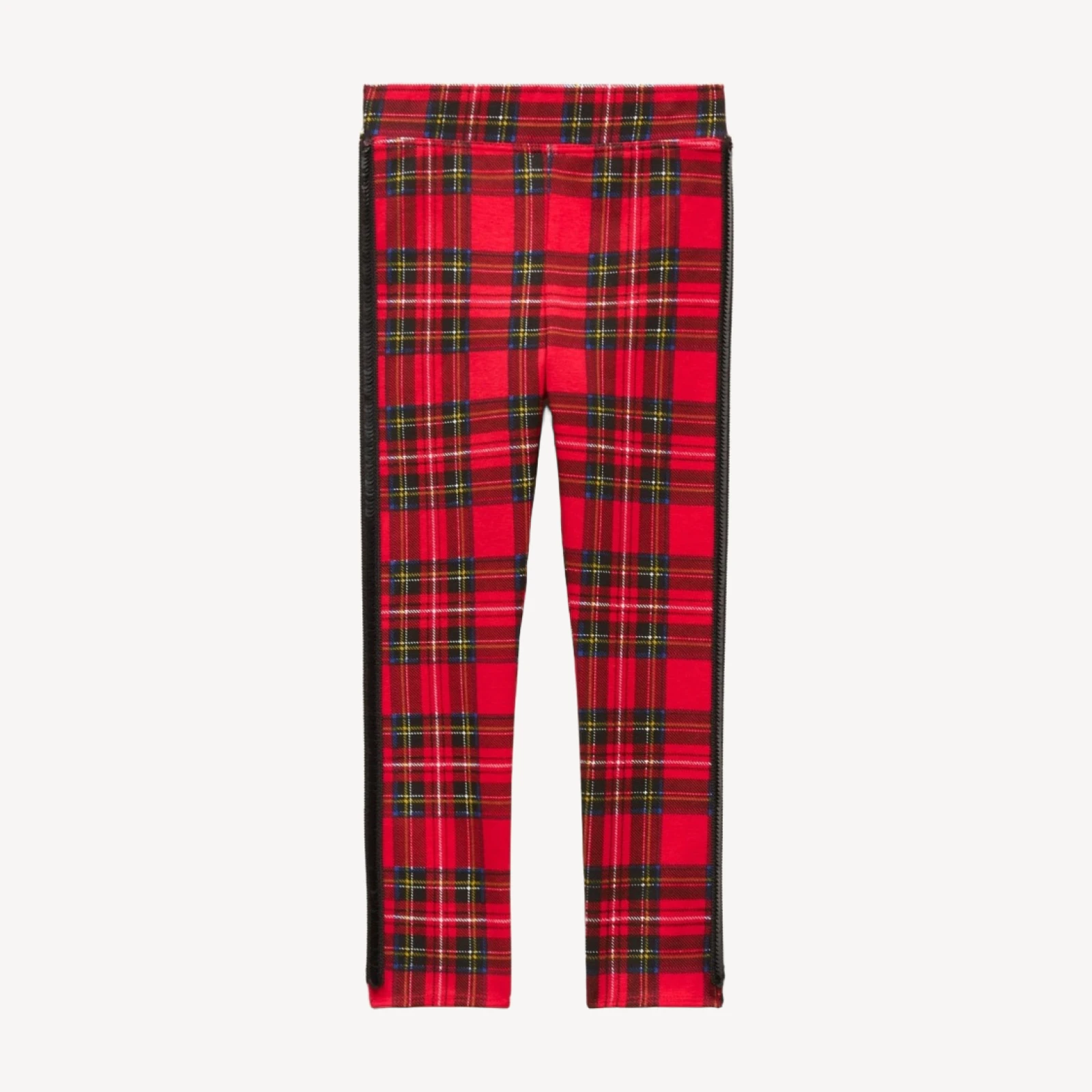 Girls' Everyday leggings with sequin tuxedo stripe