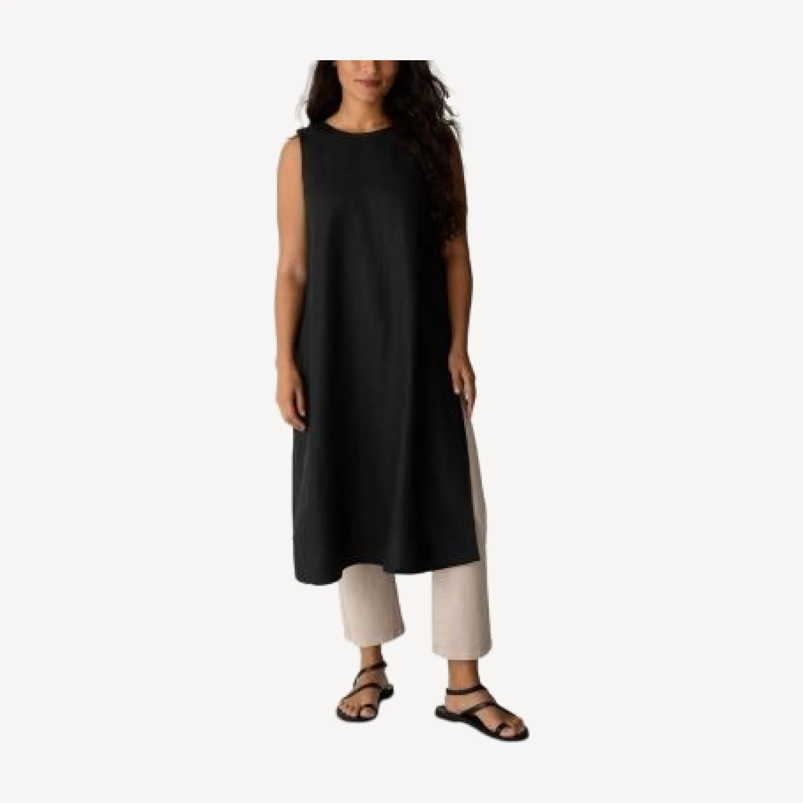 Eileen Fisher Round Neck Sleeveless Tunic