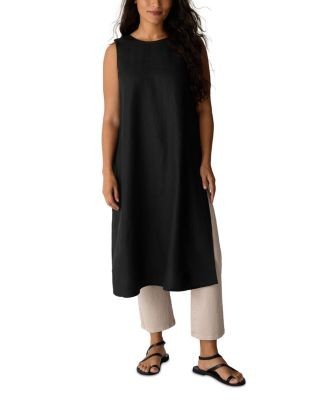 Eileen Fisher Round Neck Sleeveless Tunic