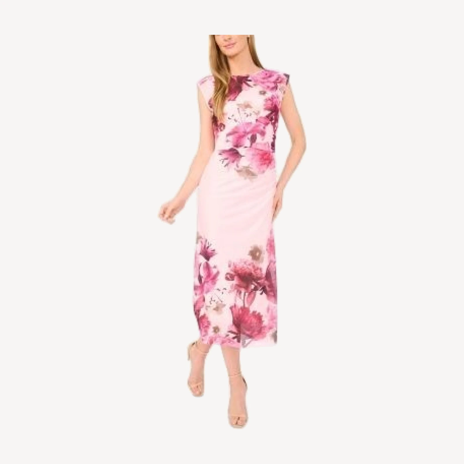 Ted Baker Sleeveless Mesh Column Dress