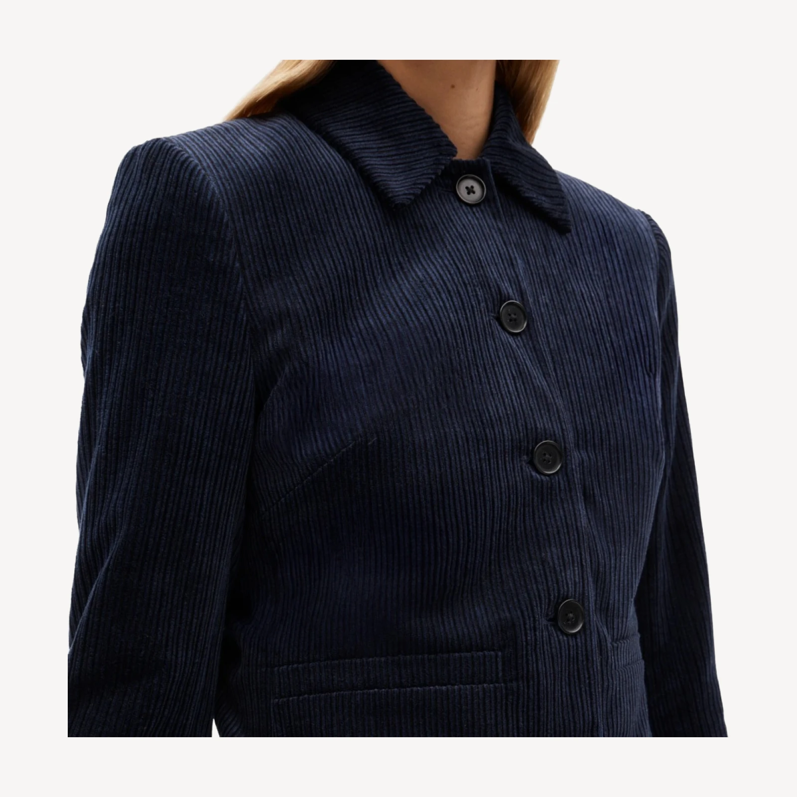 Lady jacket in velvety corduroy