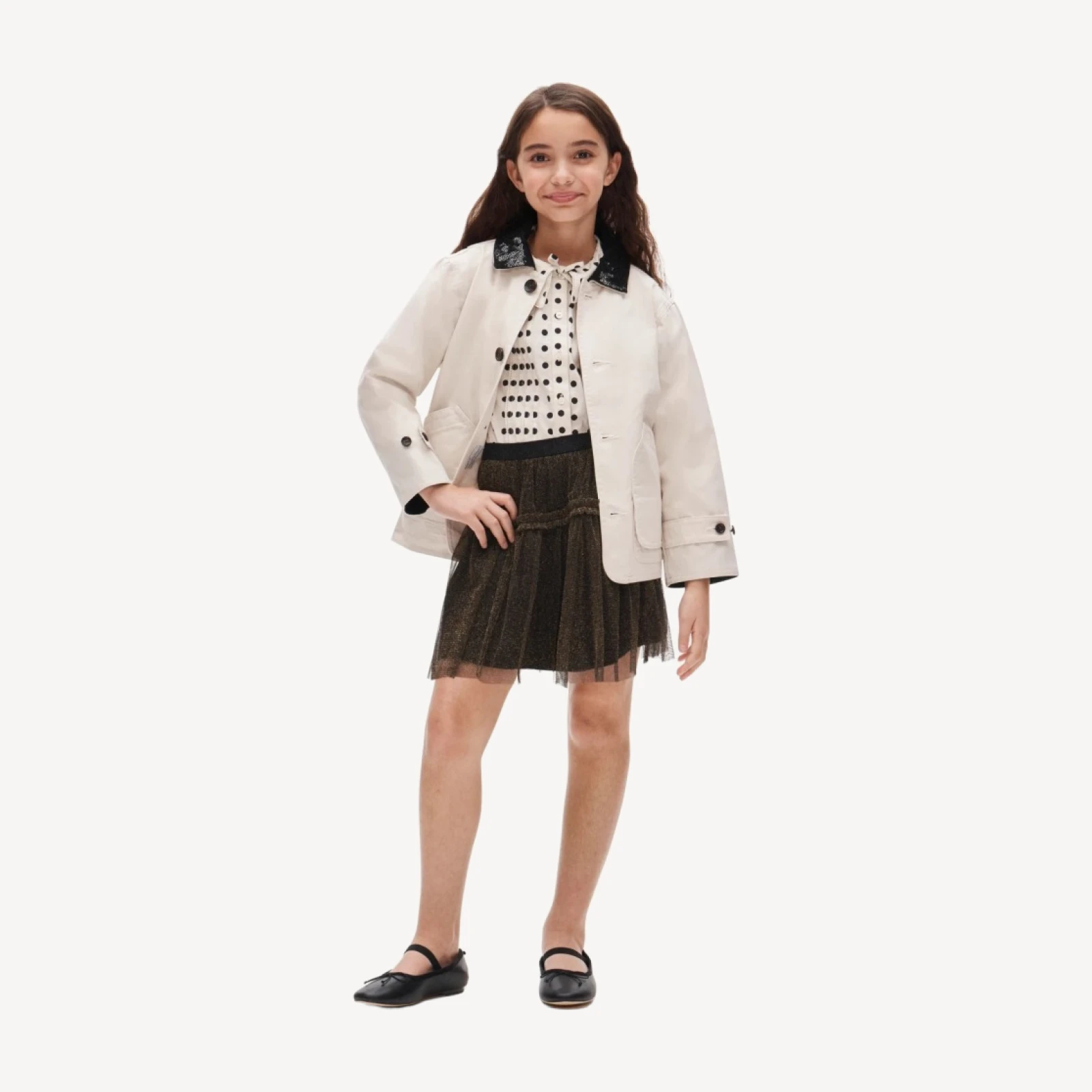 American Girl® x J.Crew black tulle skirt for girls