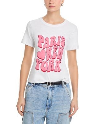 Cinq a Sept Retro Paris Heart New York Tee