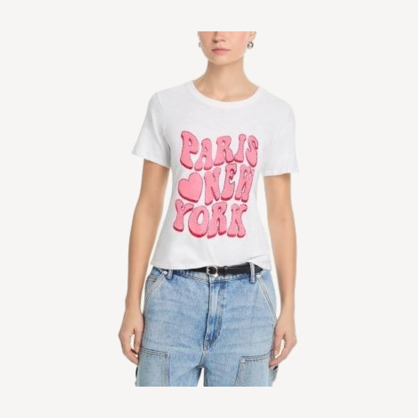 Cinq a Sept Retro Paris Heart New York Tee
