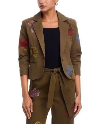 Cinq a Sept Heatset Roses Le Petit Khloe Blazer