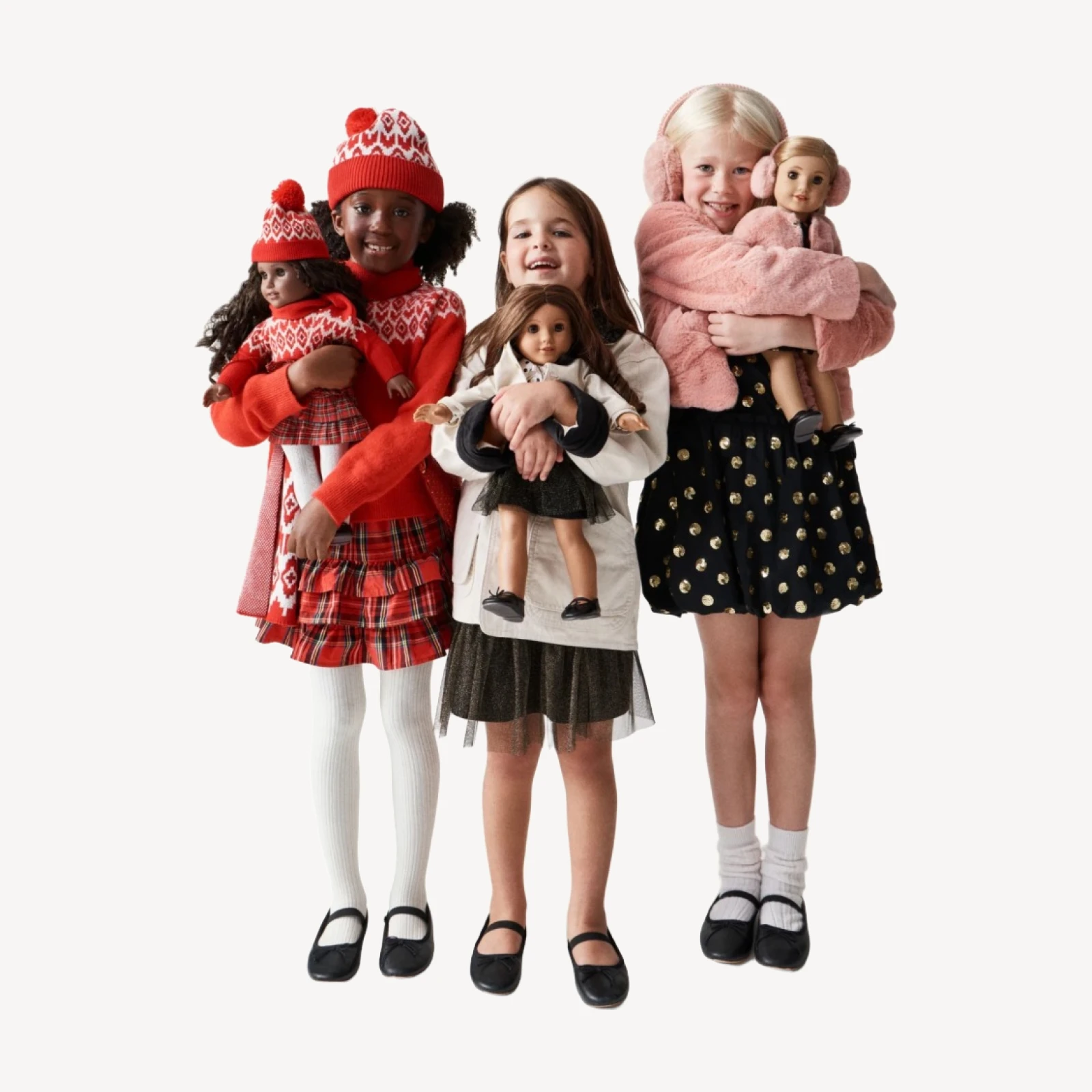 American Girl® x J.Crew pink faux-fur jacket for girls