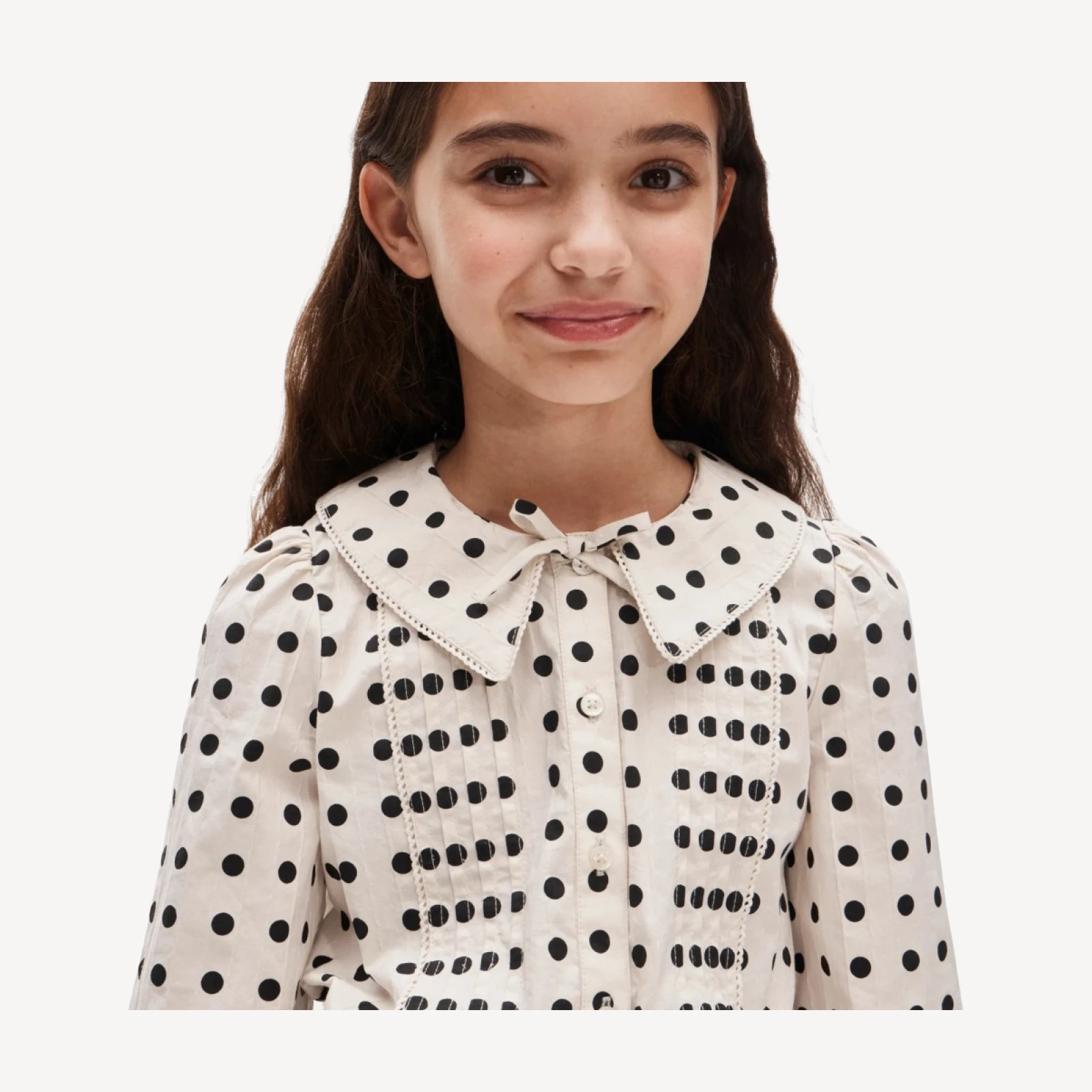 American Girl® x J.Crew puff-sleeve polka-dot top for girls