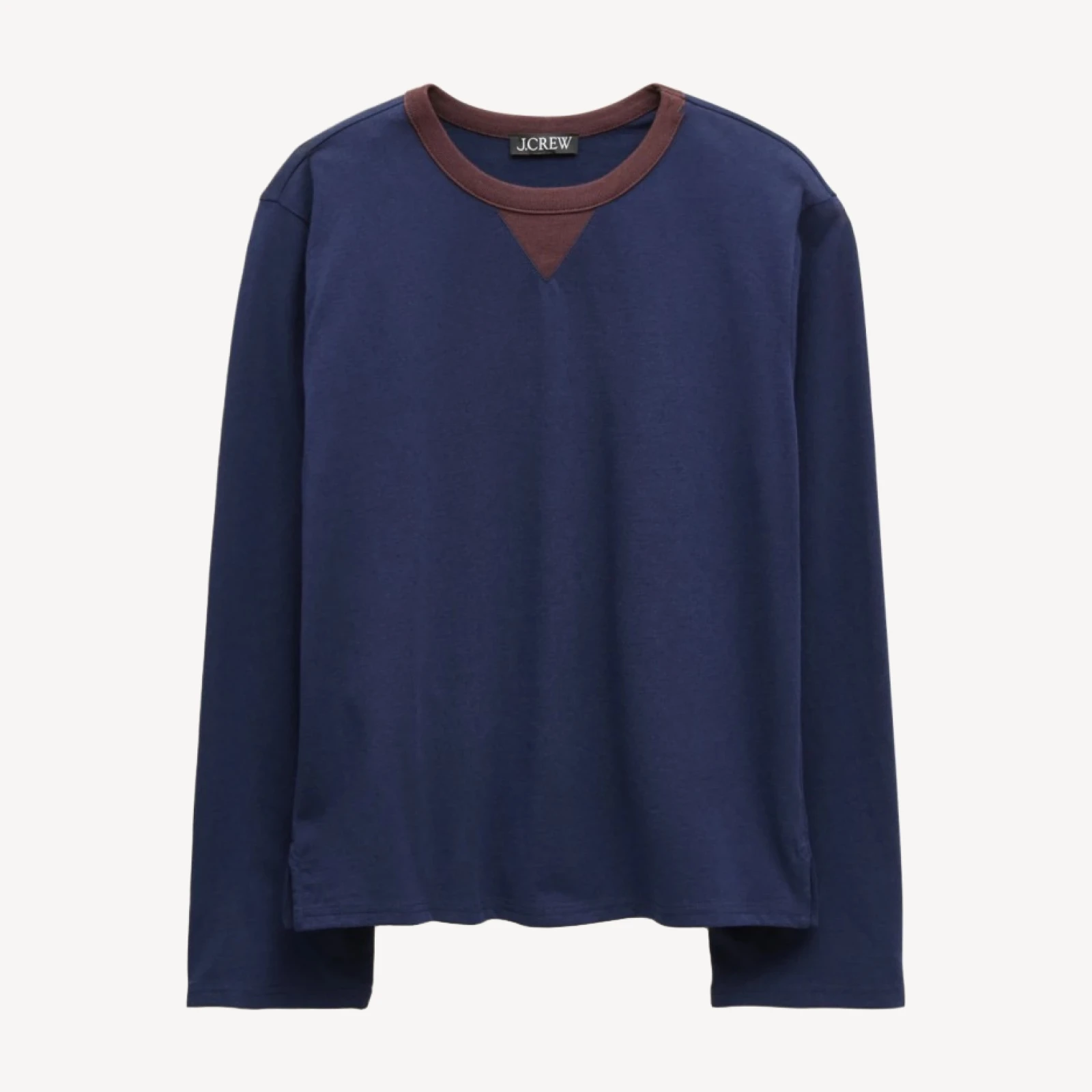 Boyfriend jersey relaxed long-sleeve T-shirt