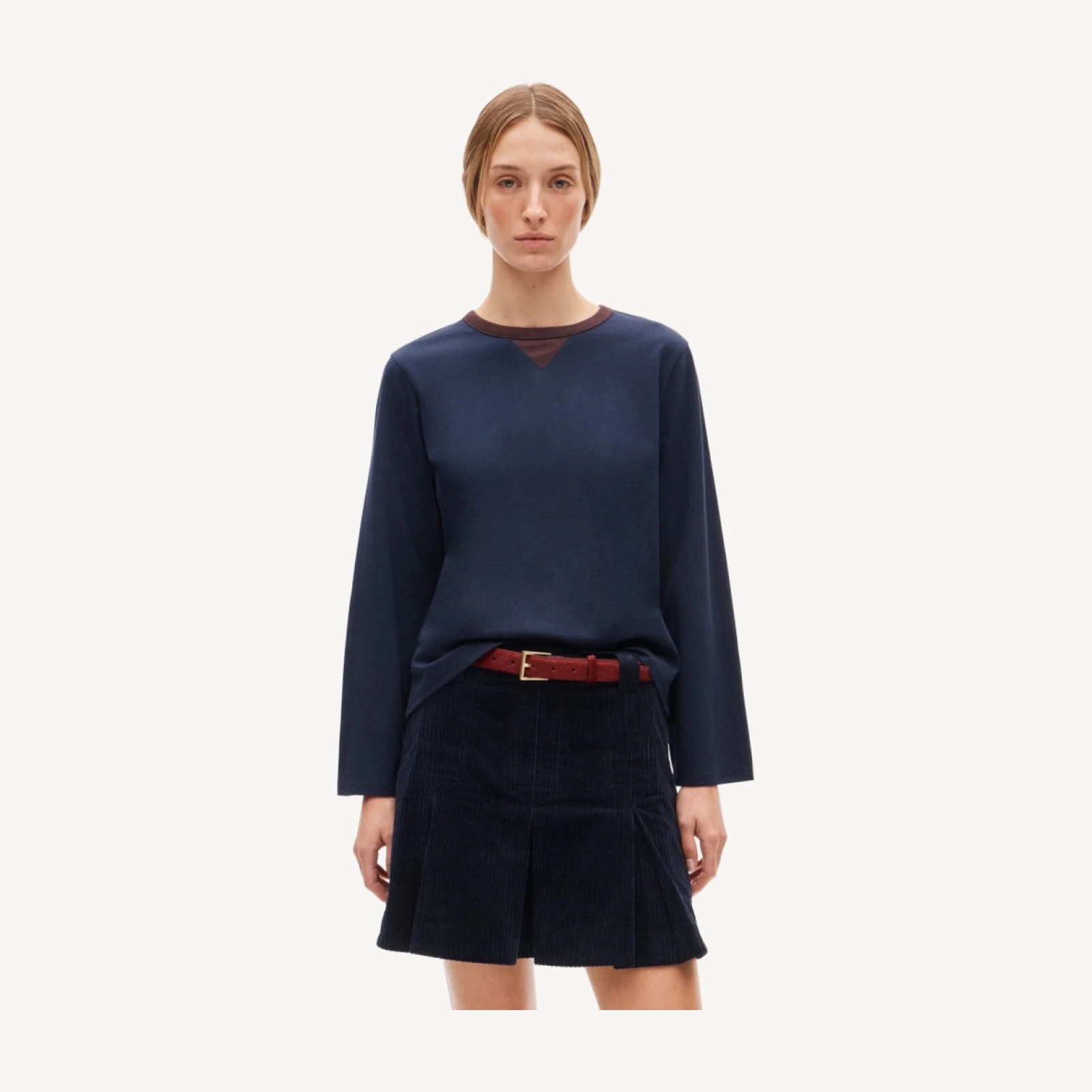 Boyfriend jersey relaxed long-sleeve T-shirt
