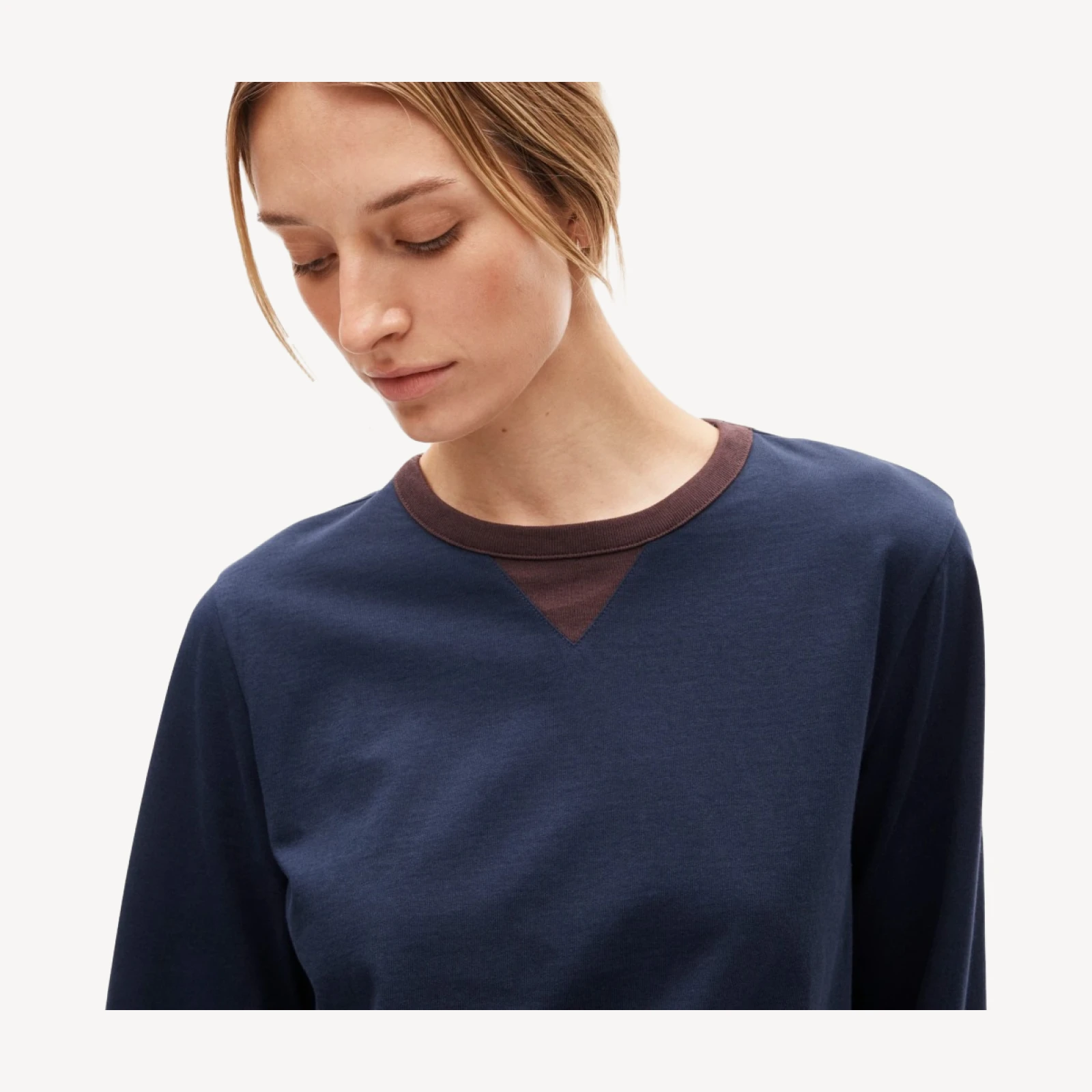 Boyfriend jersey relaxed long-sleeve T-shirt