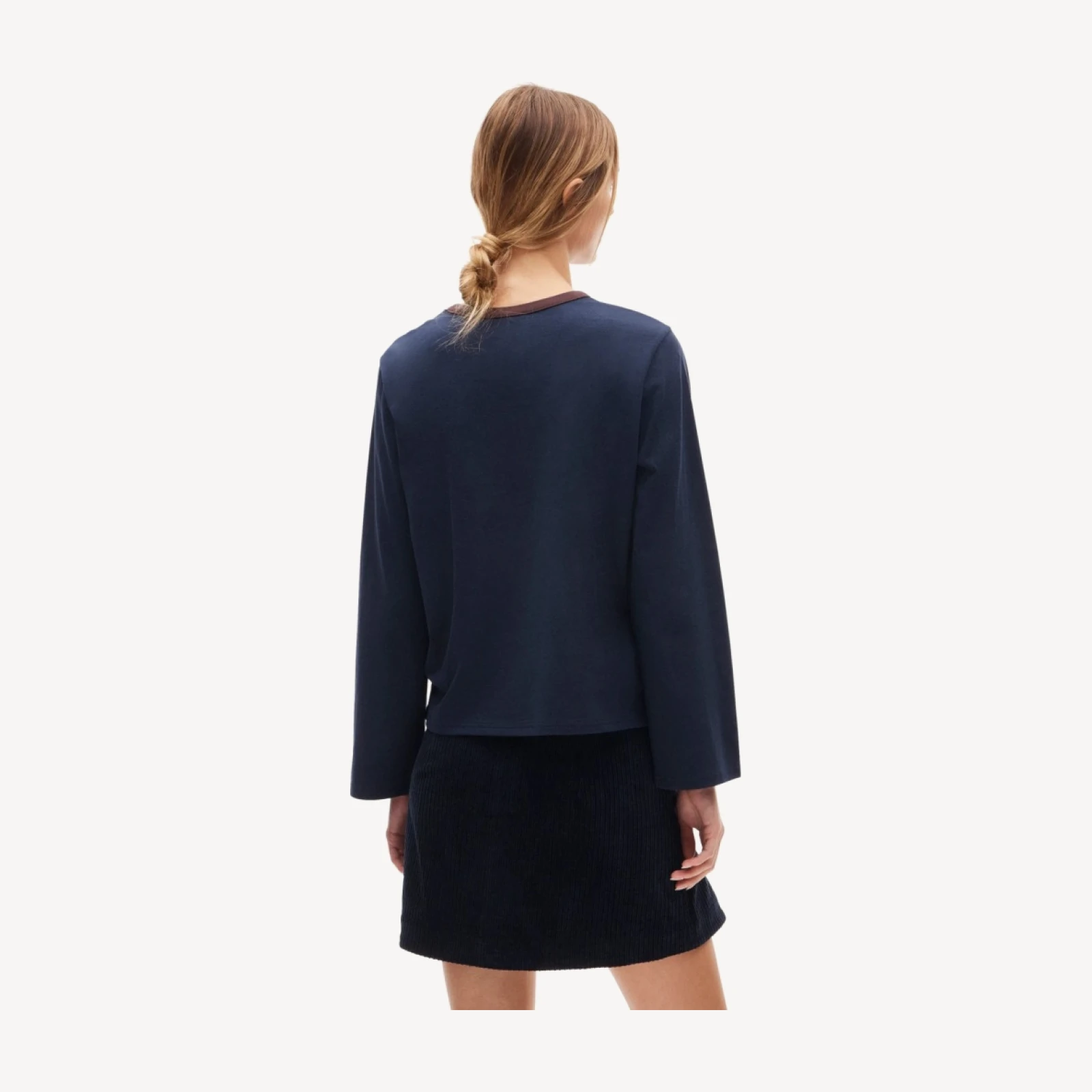 Boyfriend jersey relaxed long-sleeve T-shirt