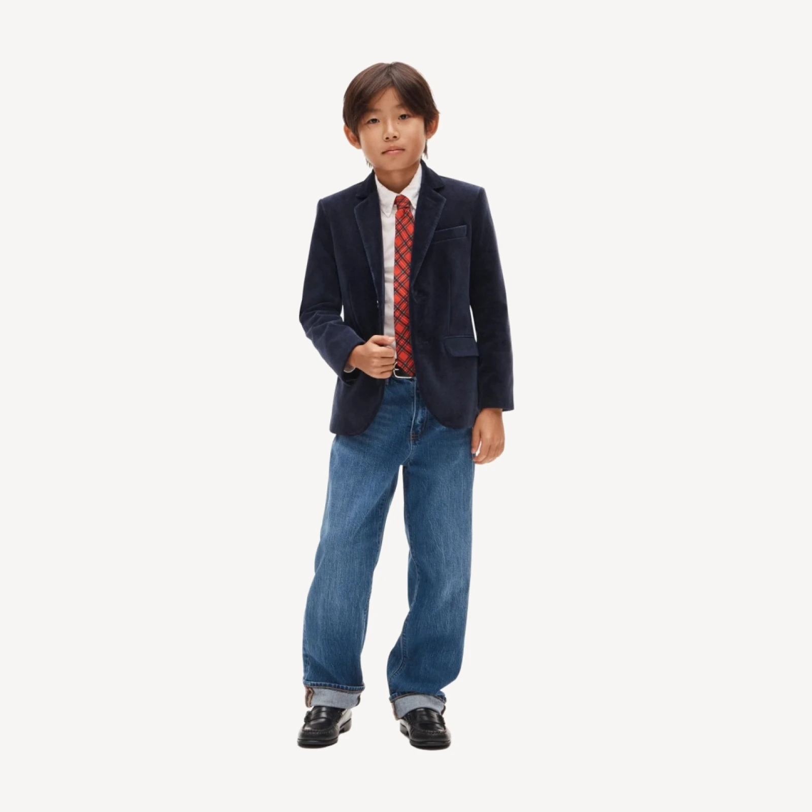 Boys' Ludlow party blazer in velvet