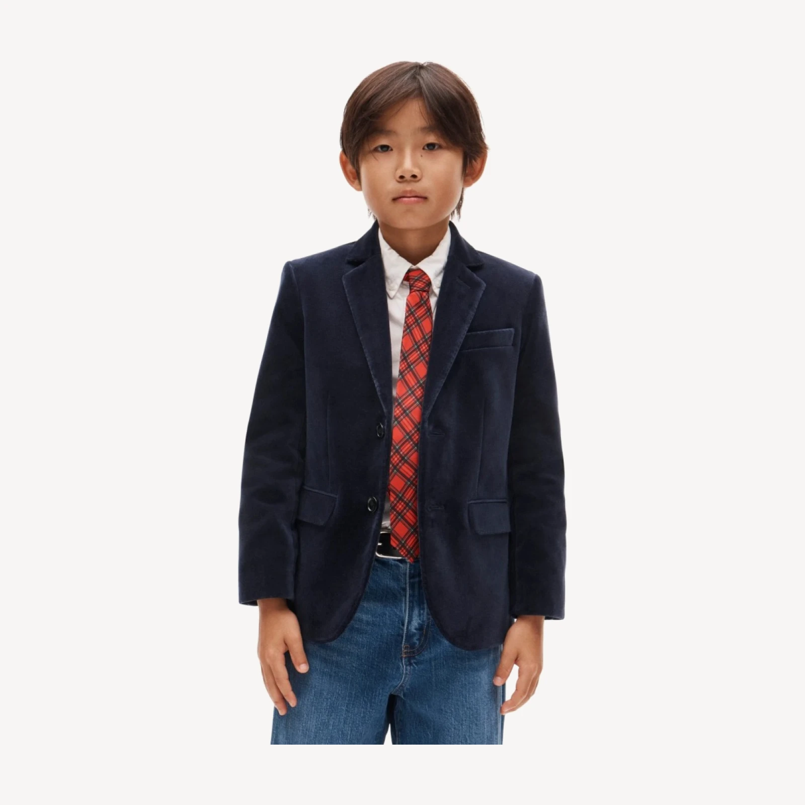 Boys' Ludlow party blazer in velvet