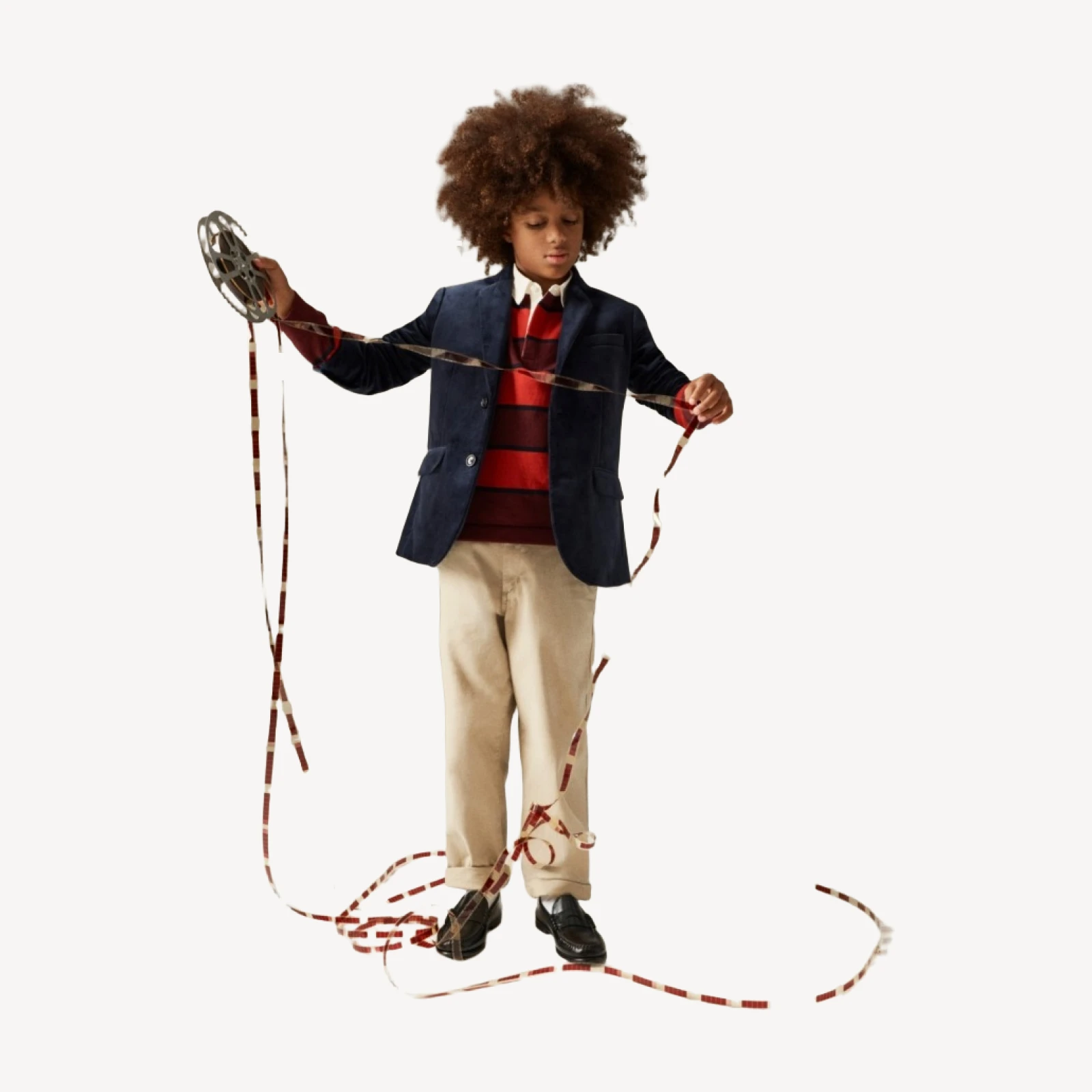 Boys' Ludlow party blazer in velvet