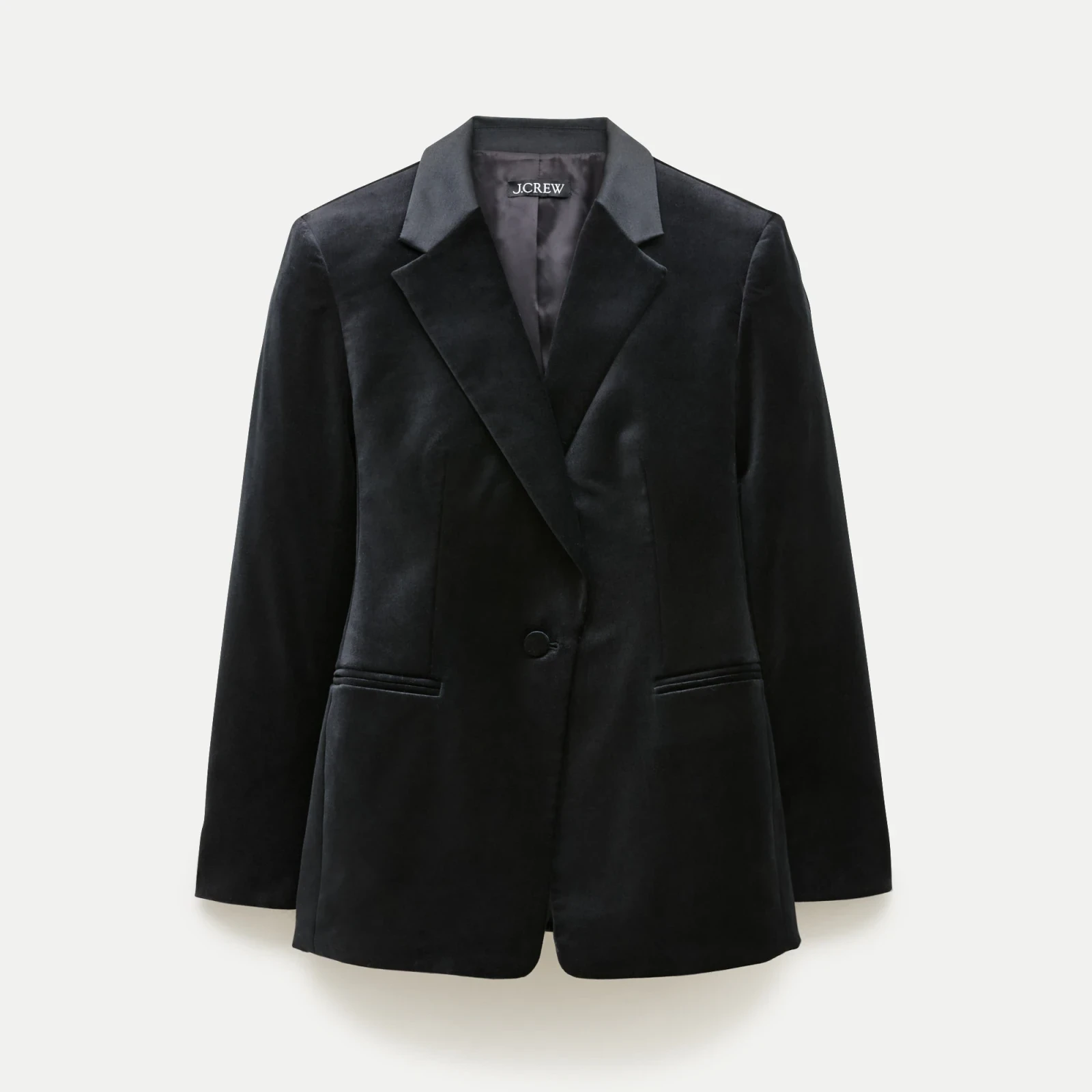 Thea blazer in stretch velvet