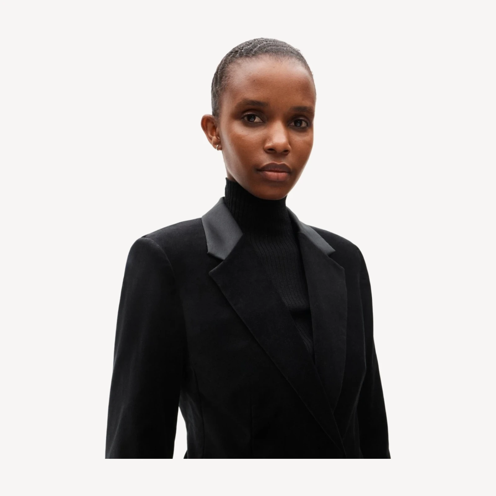 Thea blazer in stretch velvet