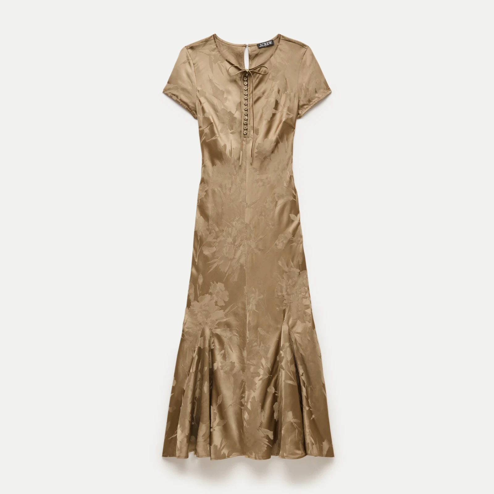 Natasha slip dress in floral-jacquard viscose