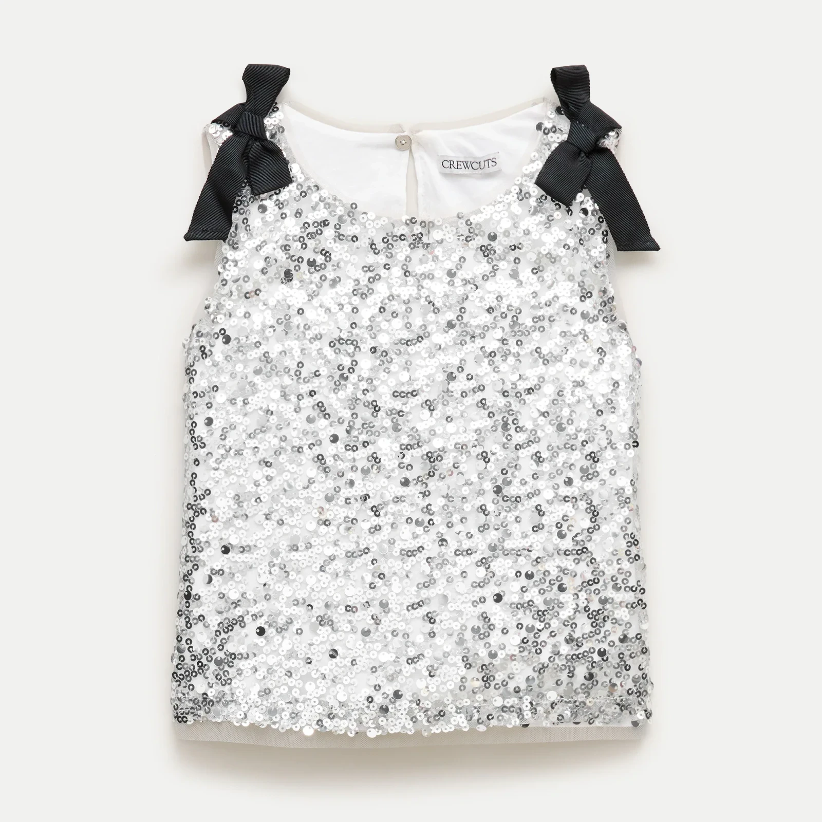 Girls' sequin top with bows