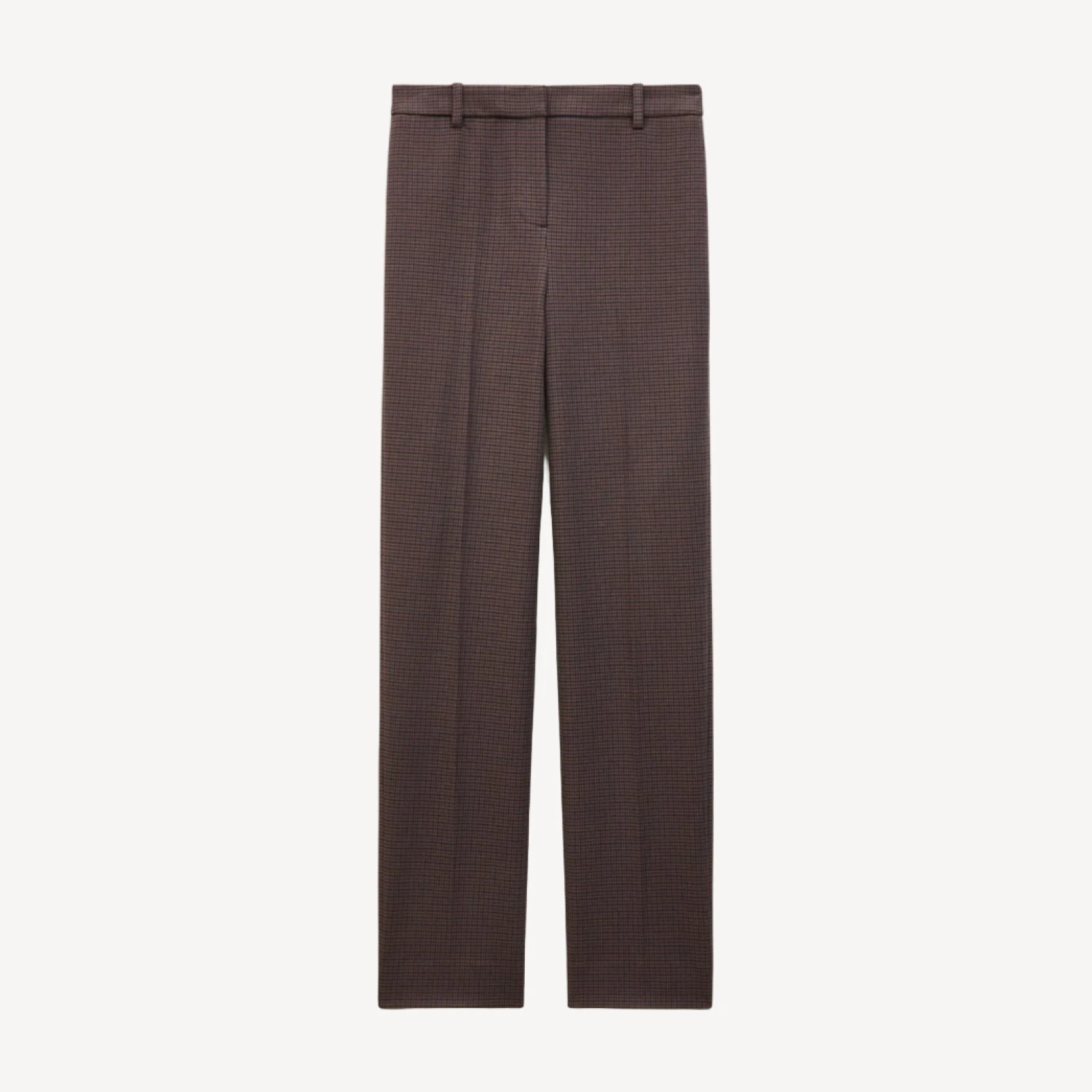 Café pant in plaid four-season stretch
