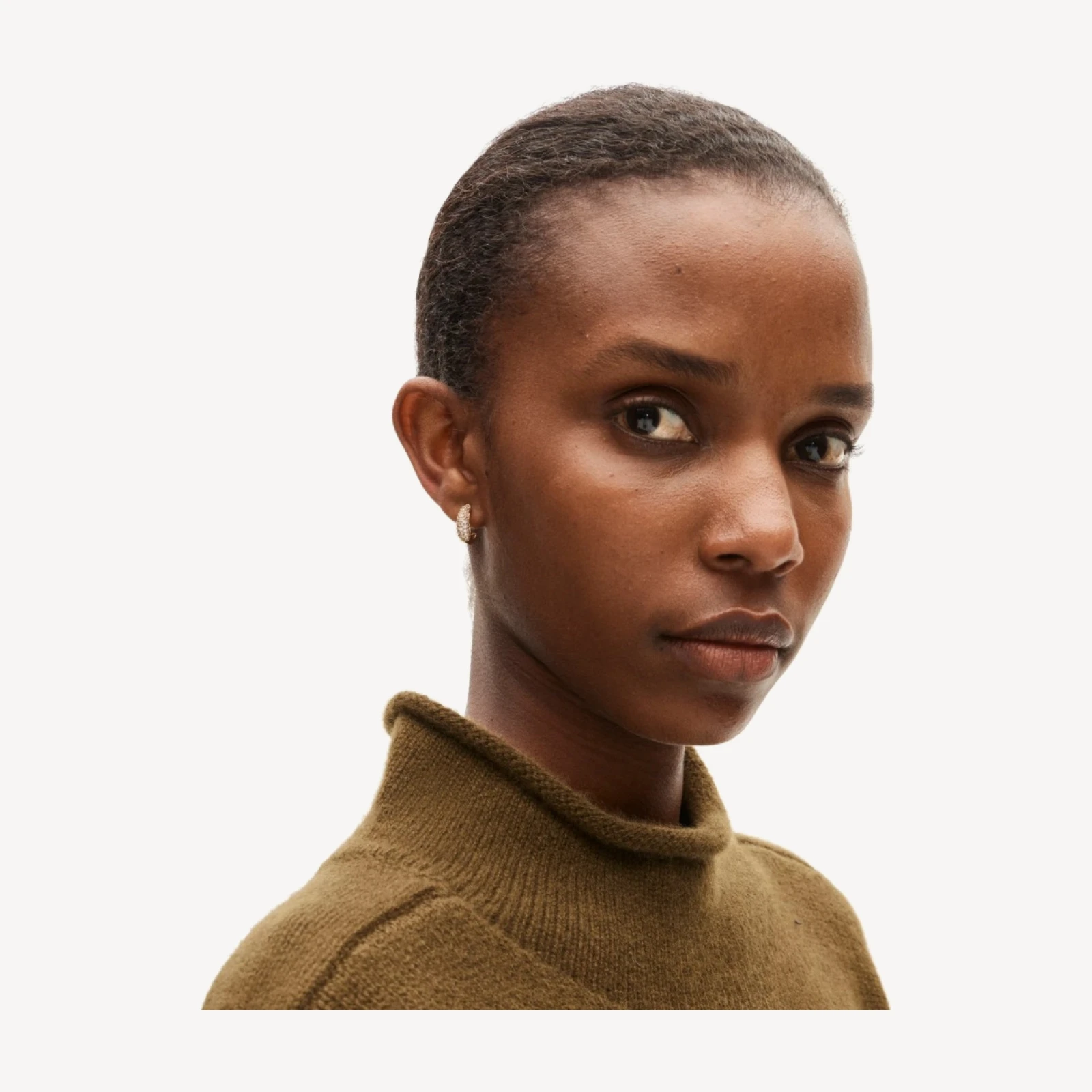Pavé hoop earrings