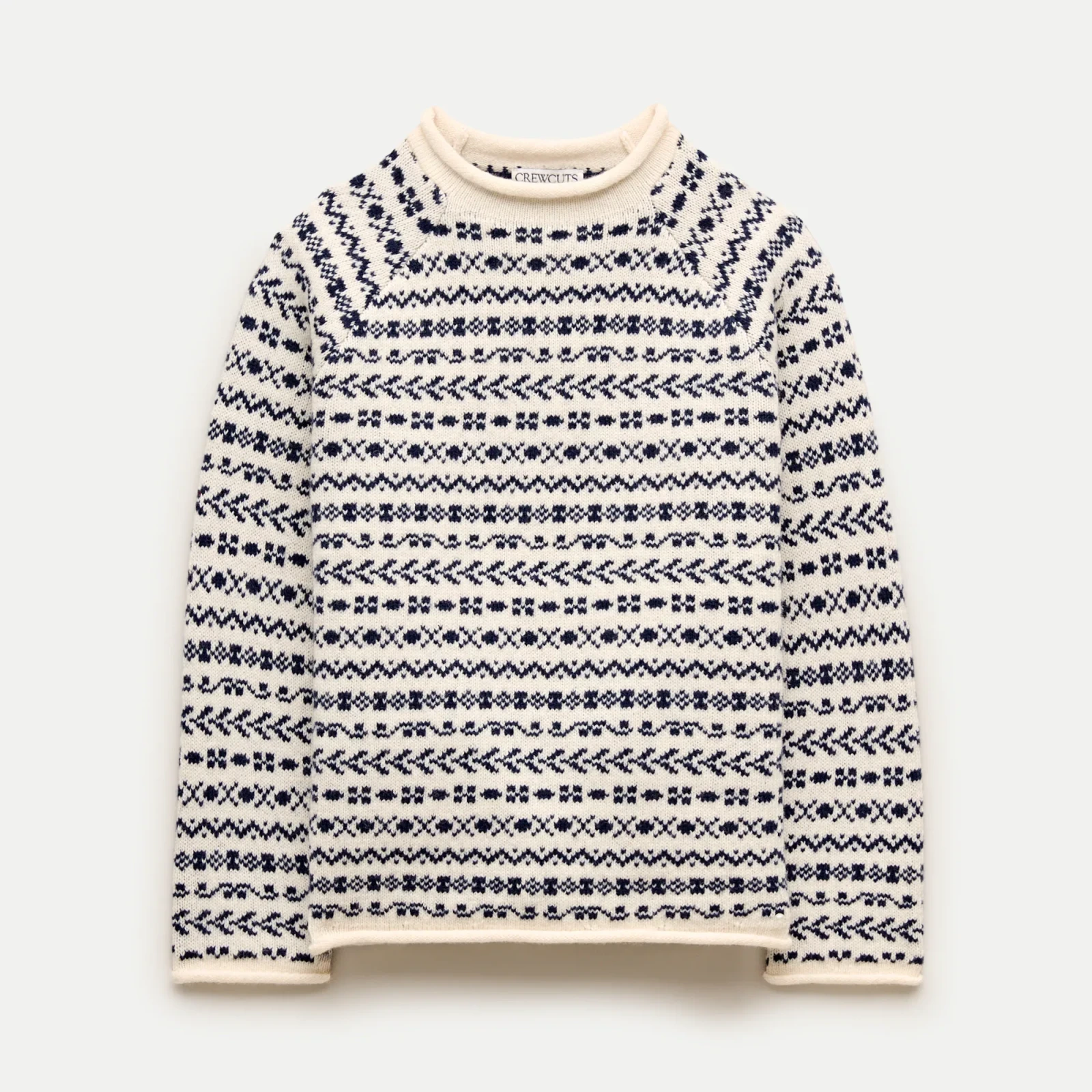 Kids' 1988 Rollneck™ sweater in Fair Isle lambswool blend