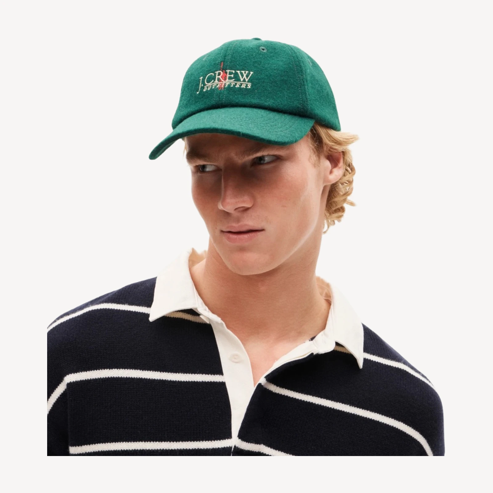 Wool-blend baseball cap