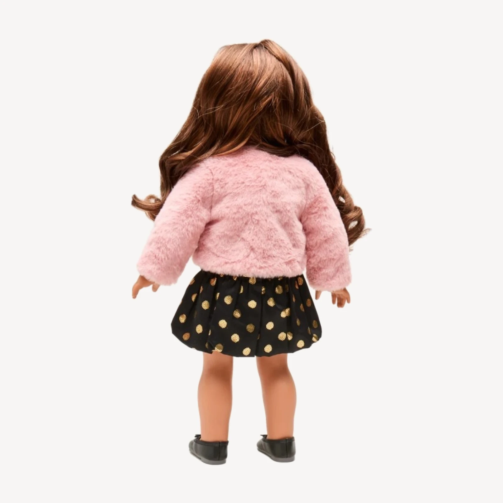 American Girl® x J.Crew pink faux-fur jacket for 18" dolls