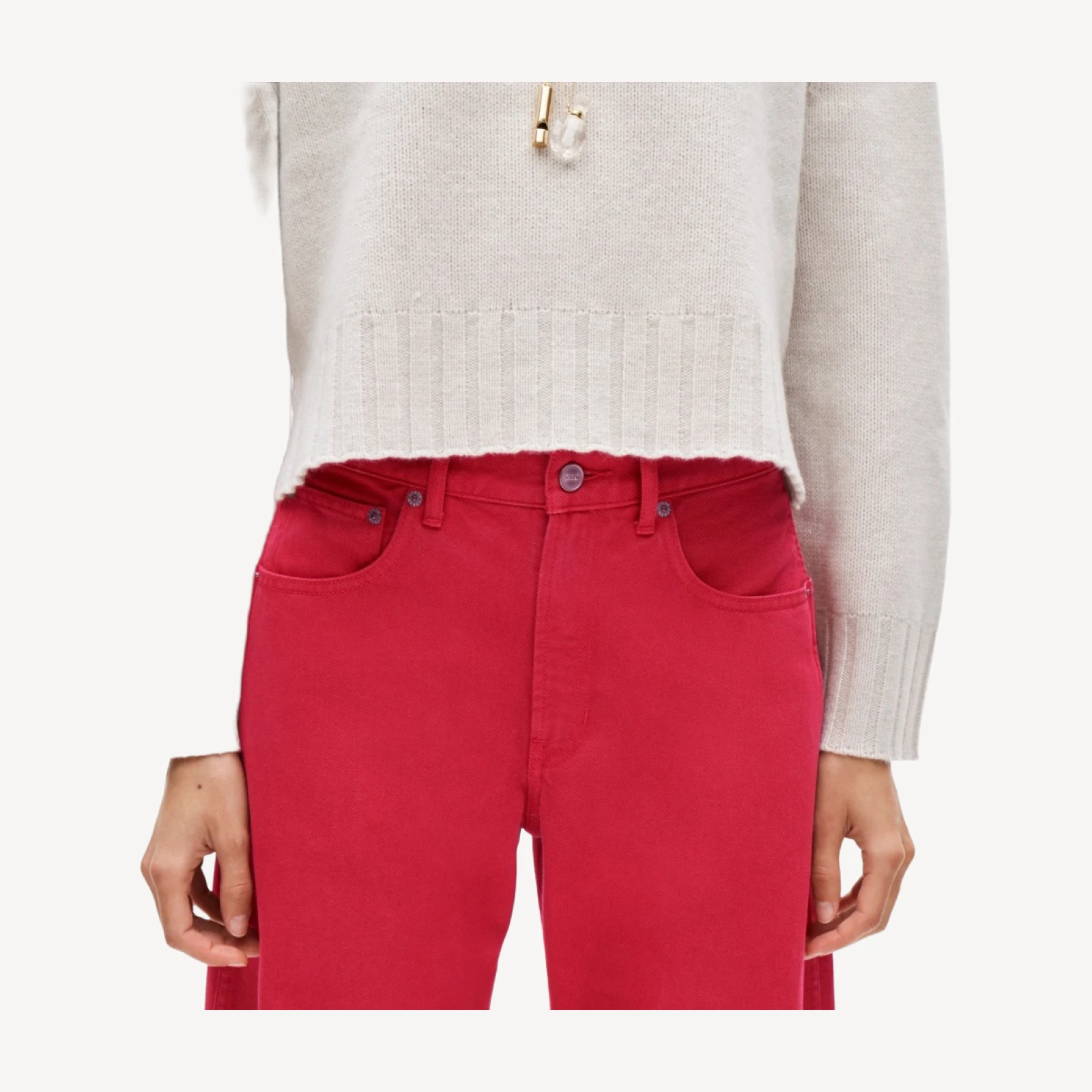 Zoe barrel jean in garment dye