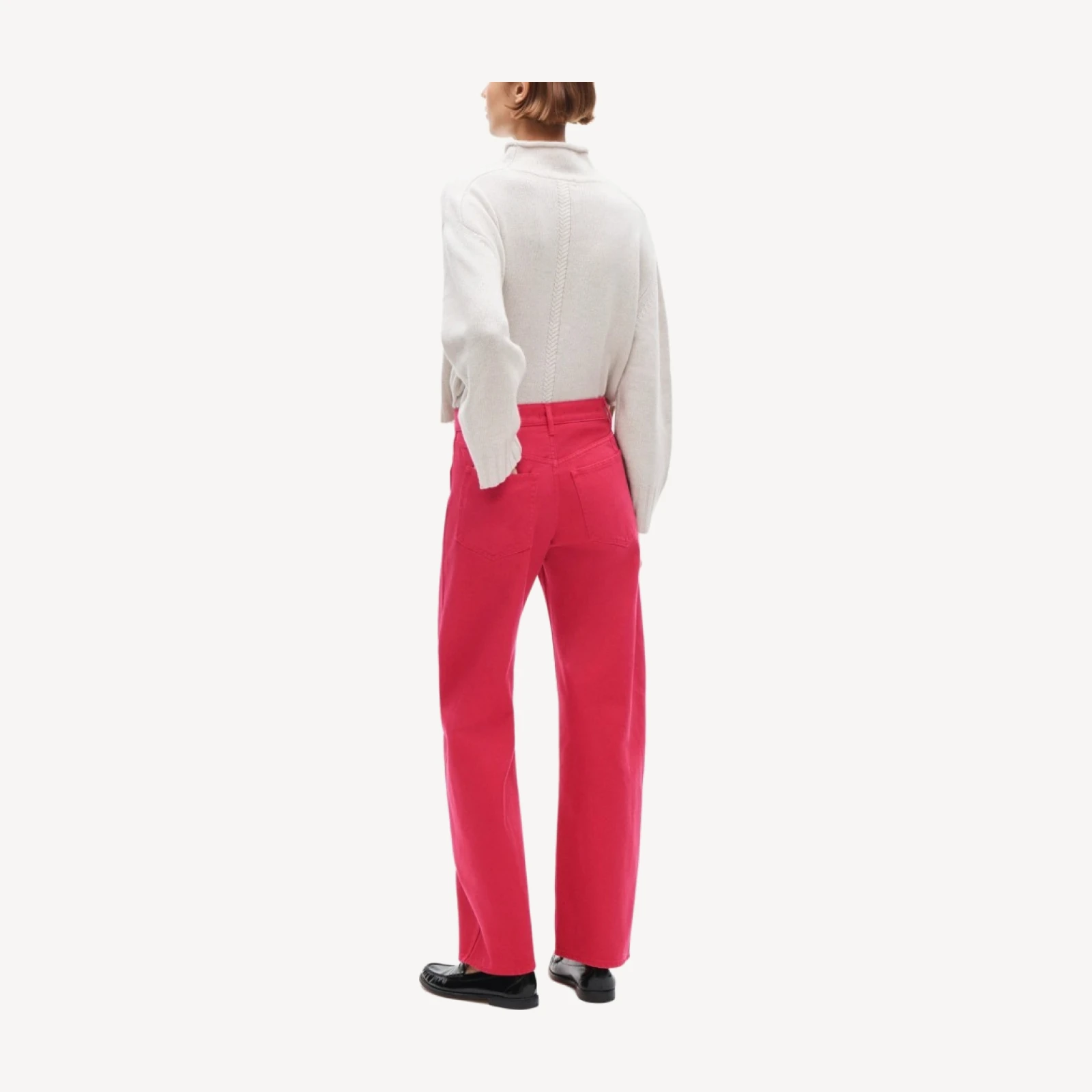 Zoe barrel jean in garment dye