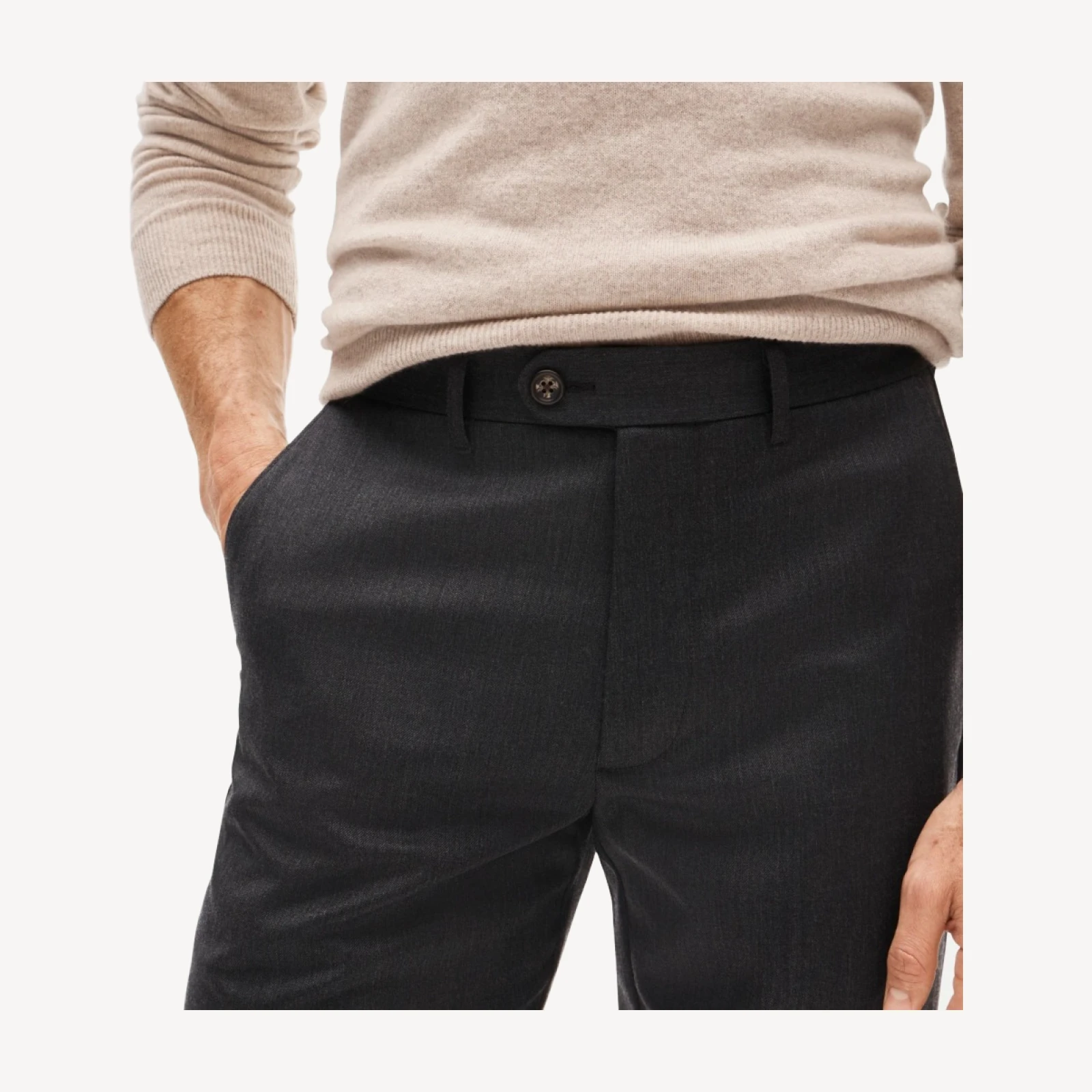 Mercer Classic-fit trouser in wool