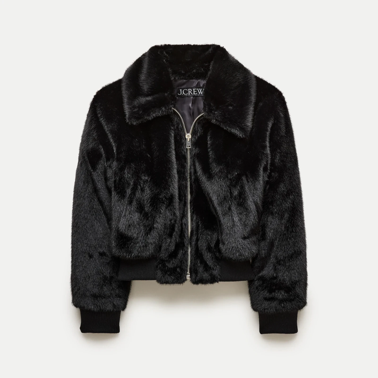 Bomber jacket in faux fur