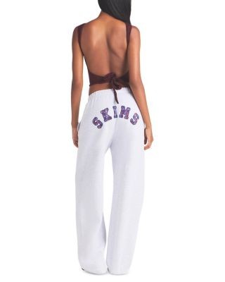Skims Cotton Fleece Classic Straight Leg Pants