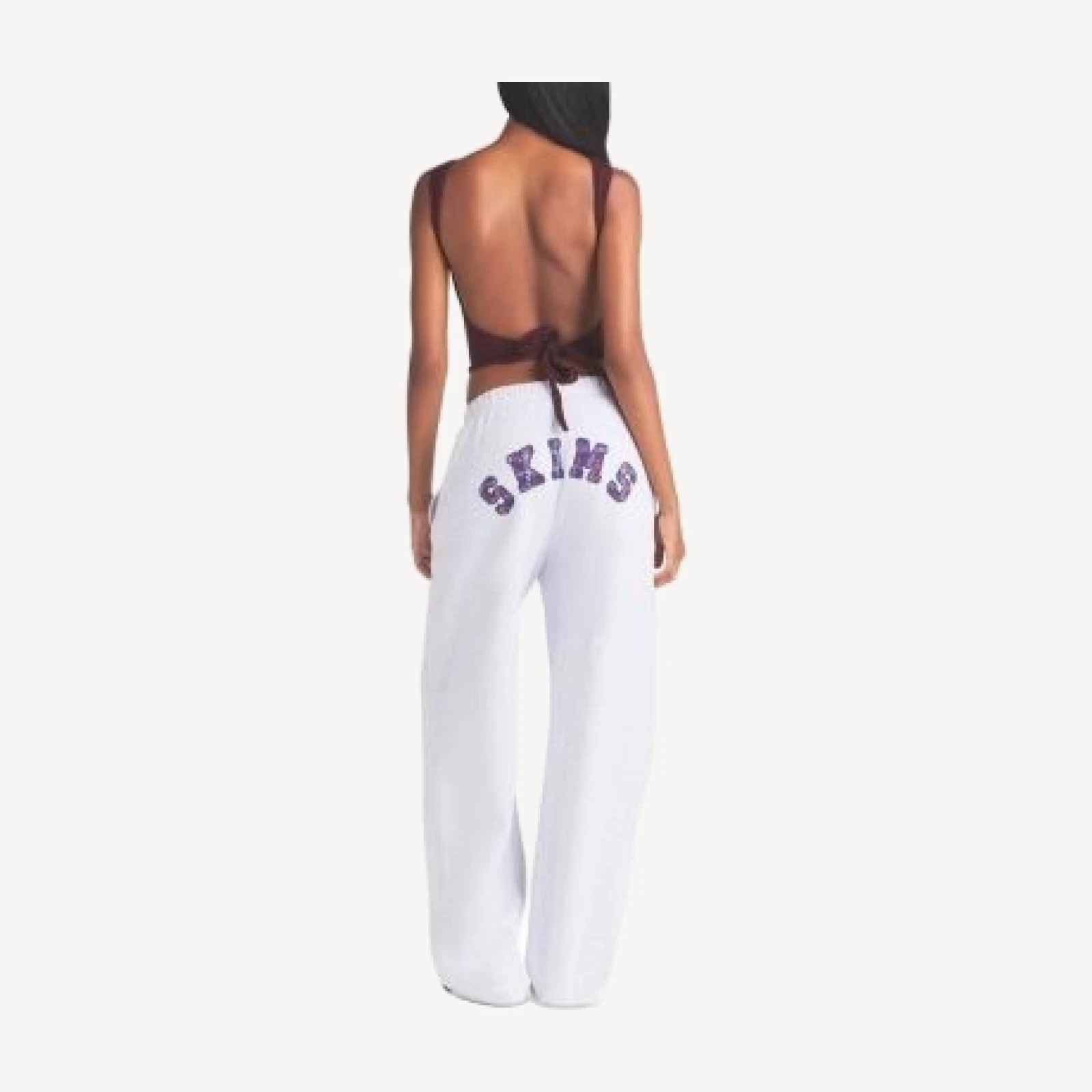 Skims Cotton Fleece Classic Straight Leg Pants