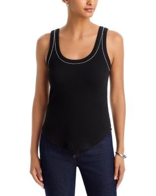 Cinq a Sept Wilma Cotton Stretch Embellished Tank