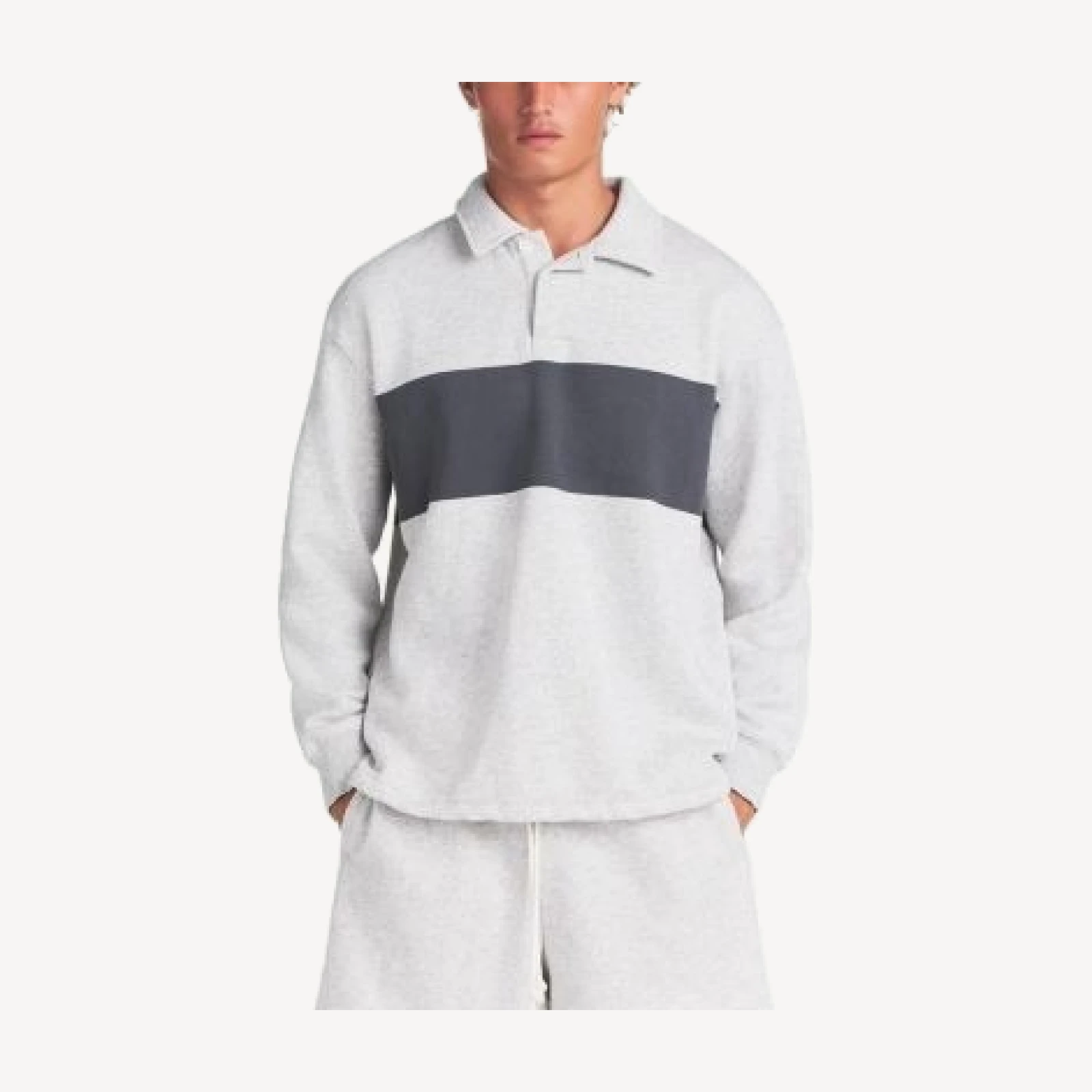 Skims Fleece Lounge Rugby Polo