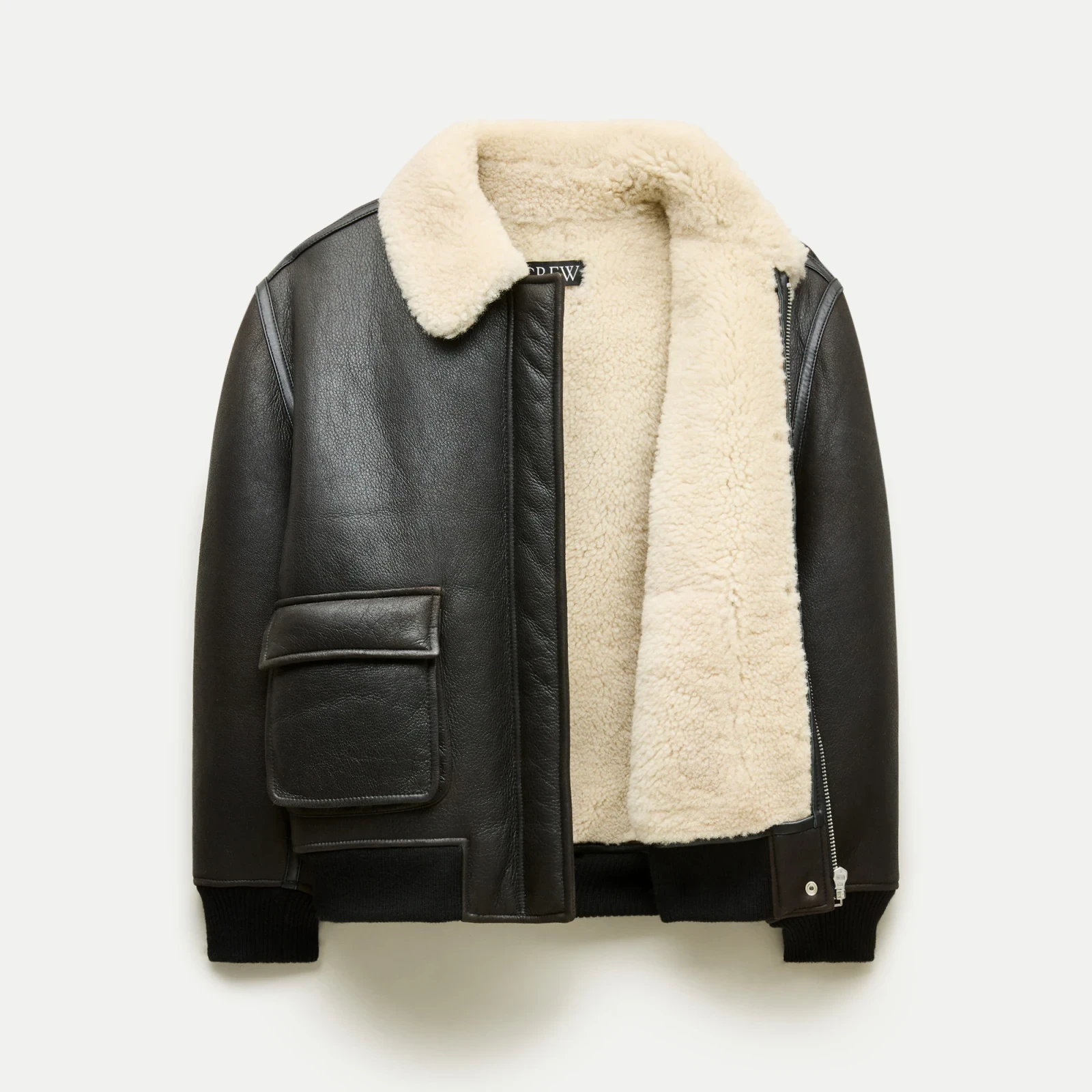 Collection real shearling leather jacket