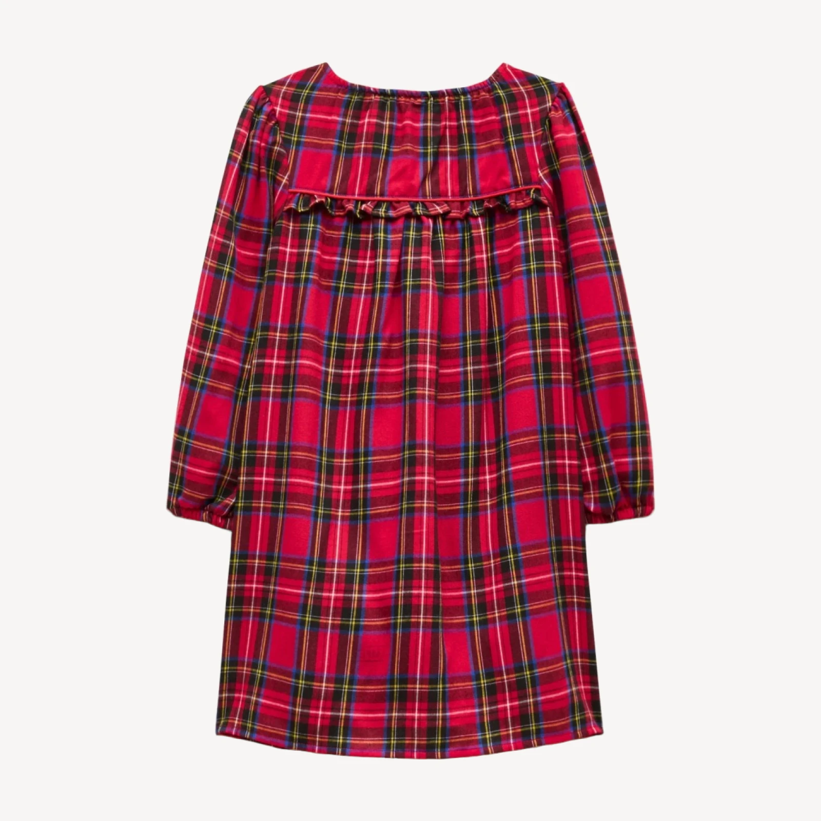 Girls' flannel nightgown in plaid