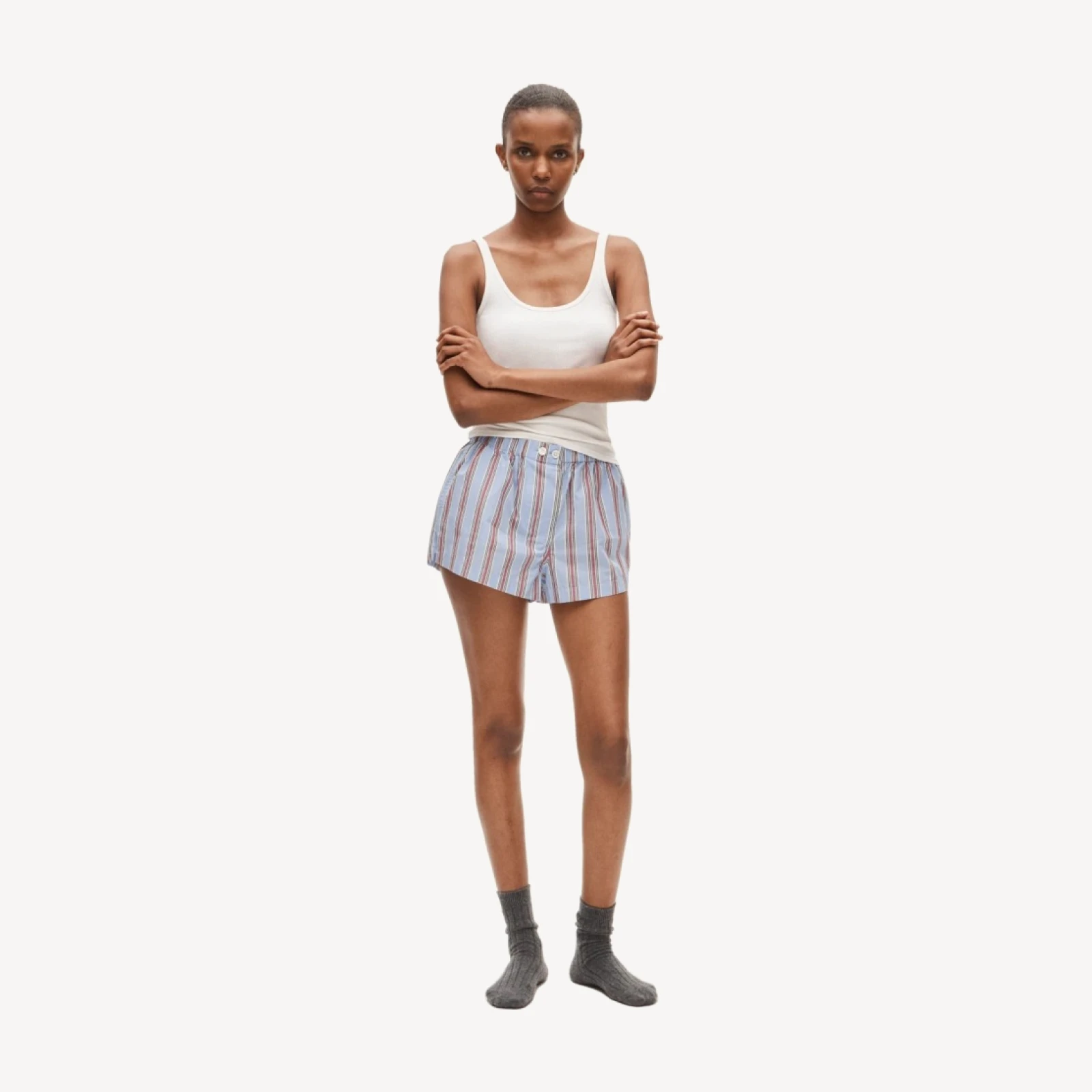 Cotton poplin boxer short two-pack