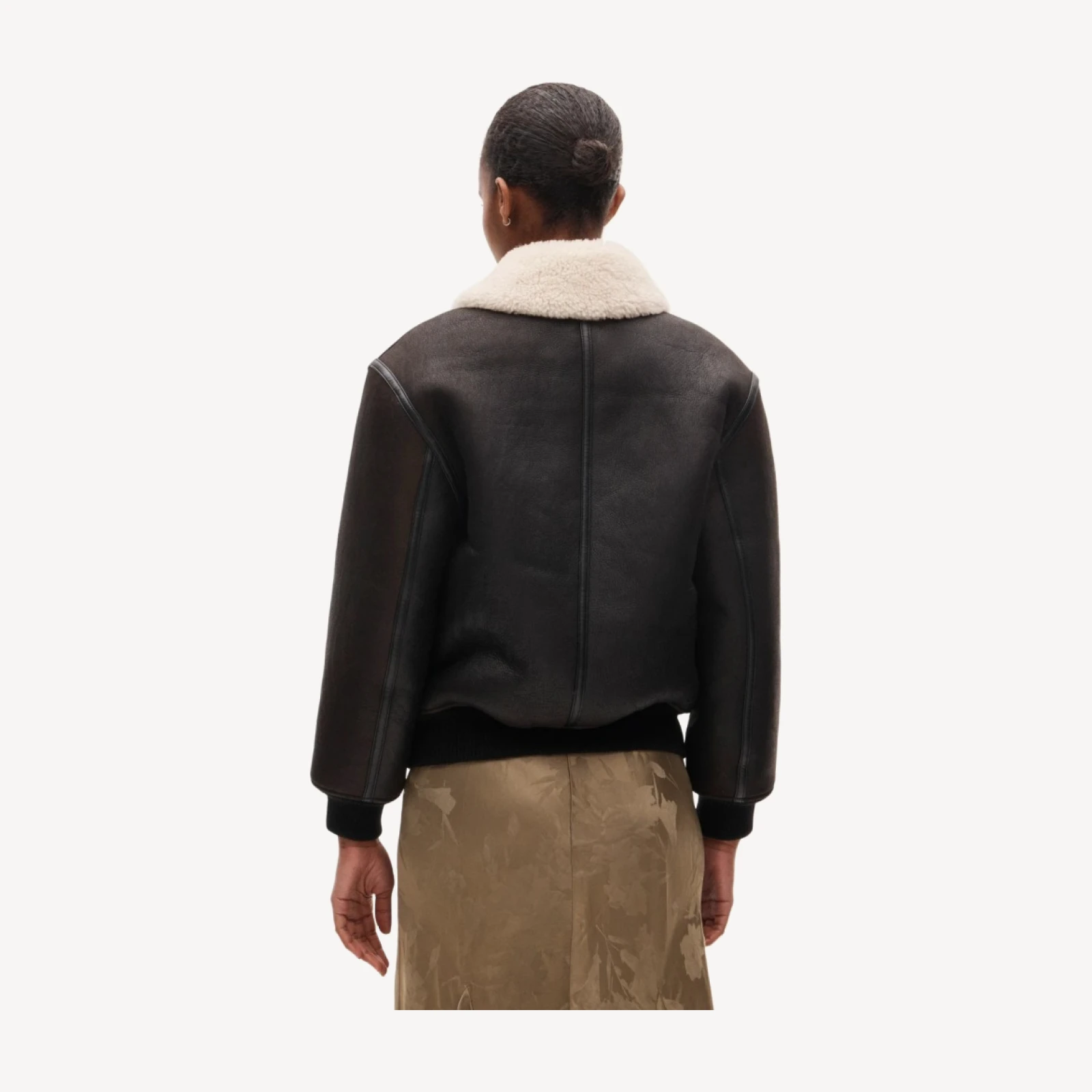 Collection real shearling leather jacket