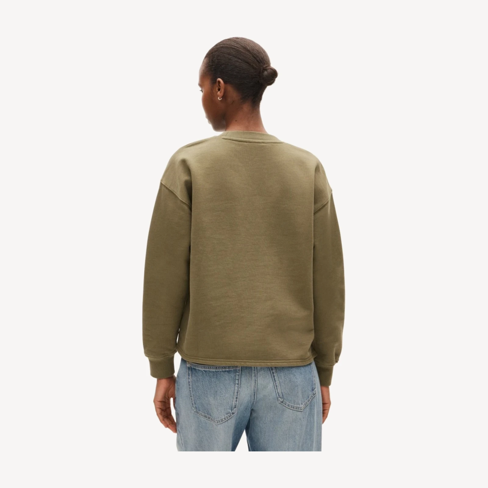 Embellished vintage fleece crewneck sweatshirt