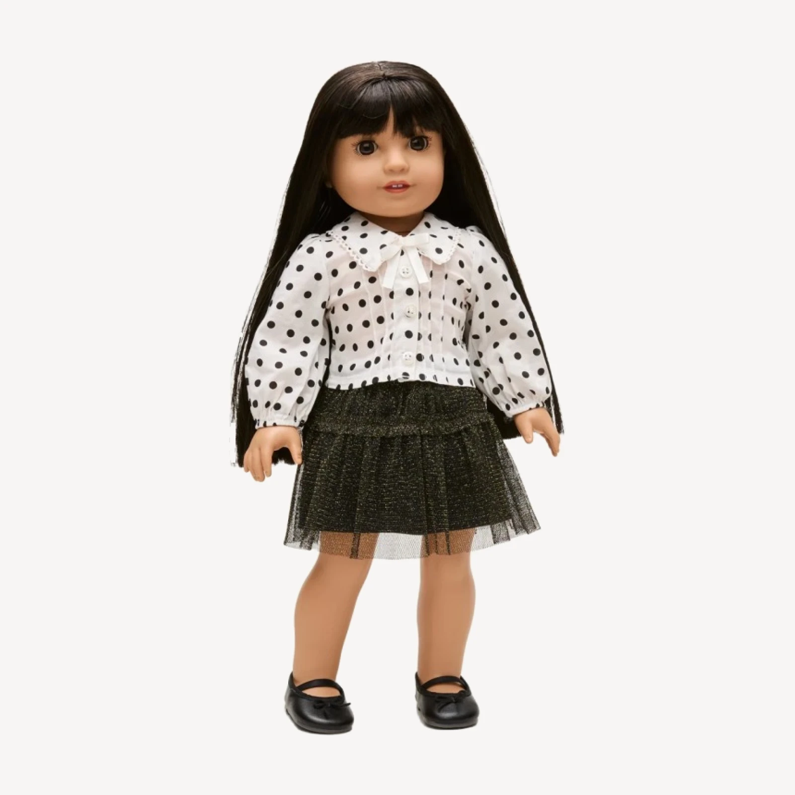 American Girl® x J.Crew puff-sleeve polka-dot top for 18" dolls